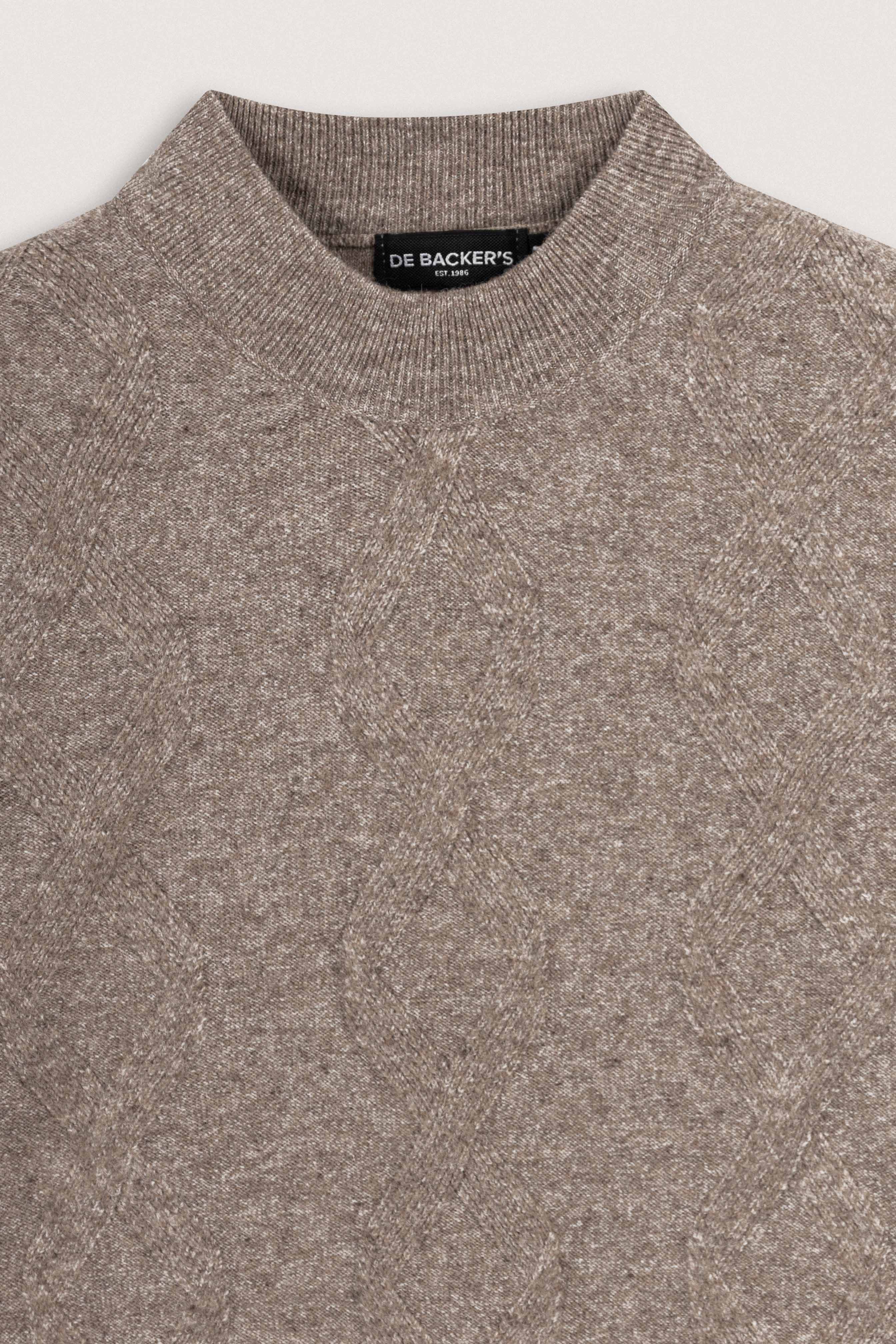 Mocha Crew Neck Pullover