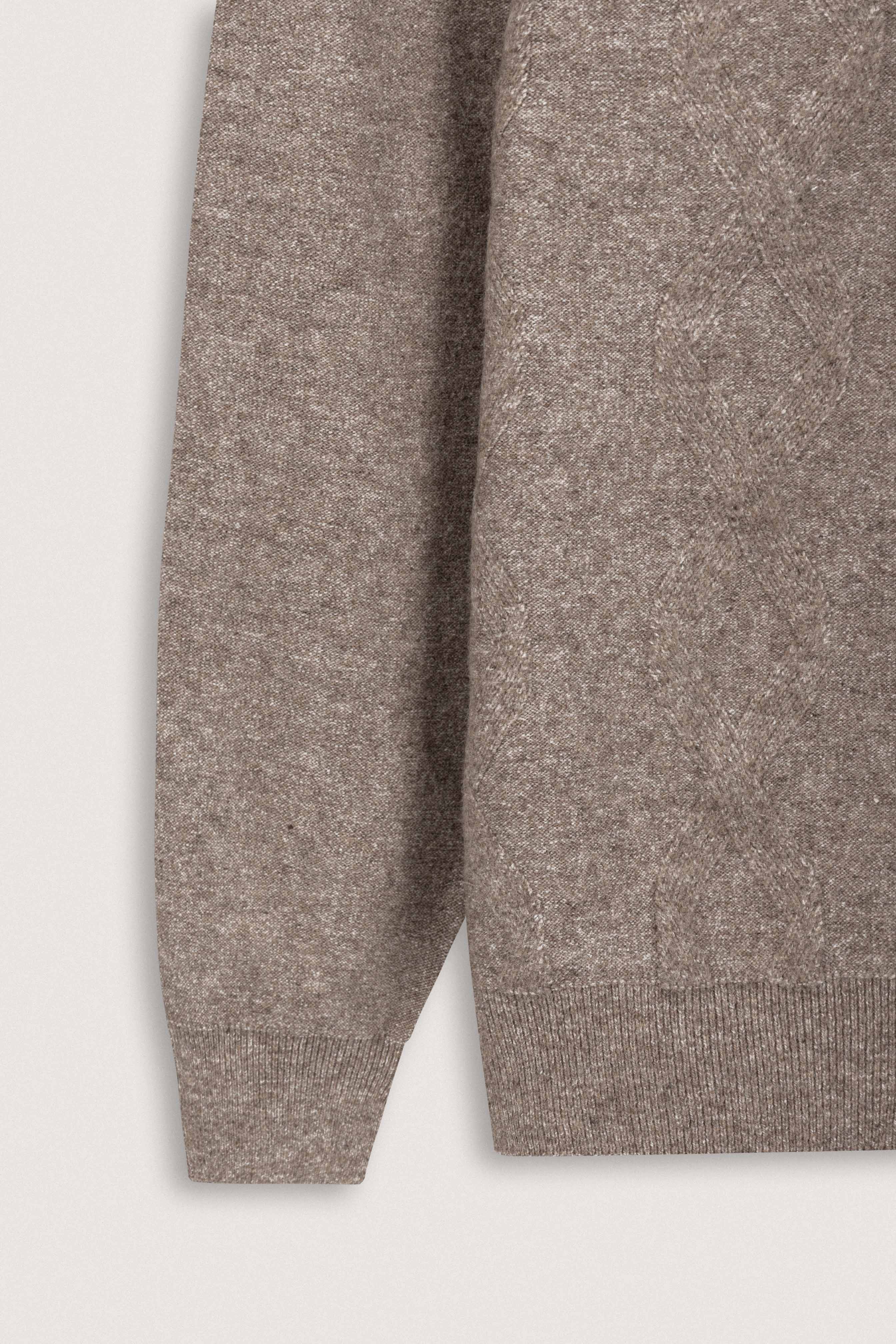 Mocha Crew Neck Pullover