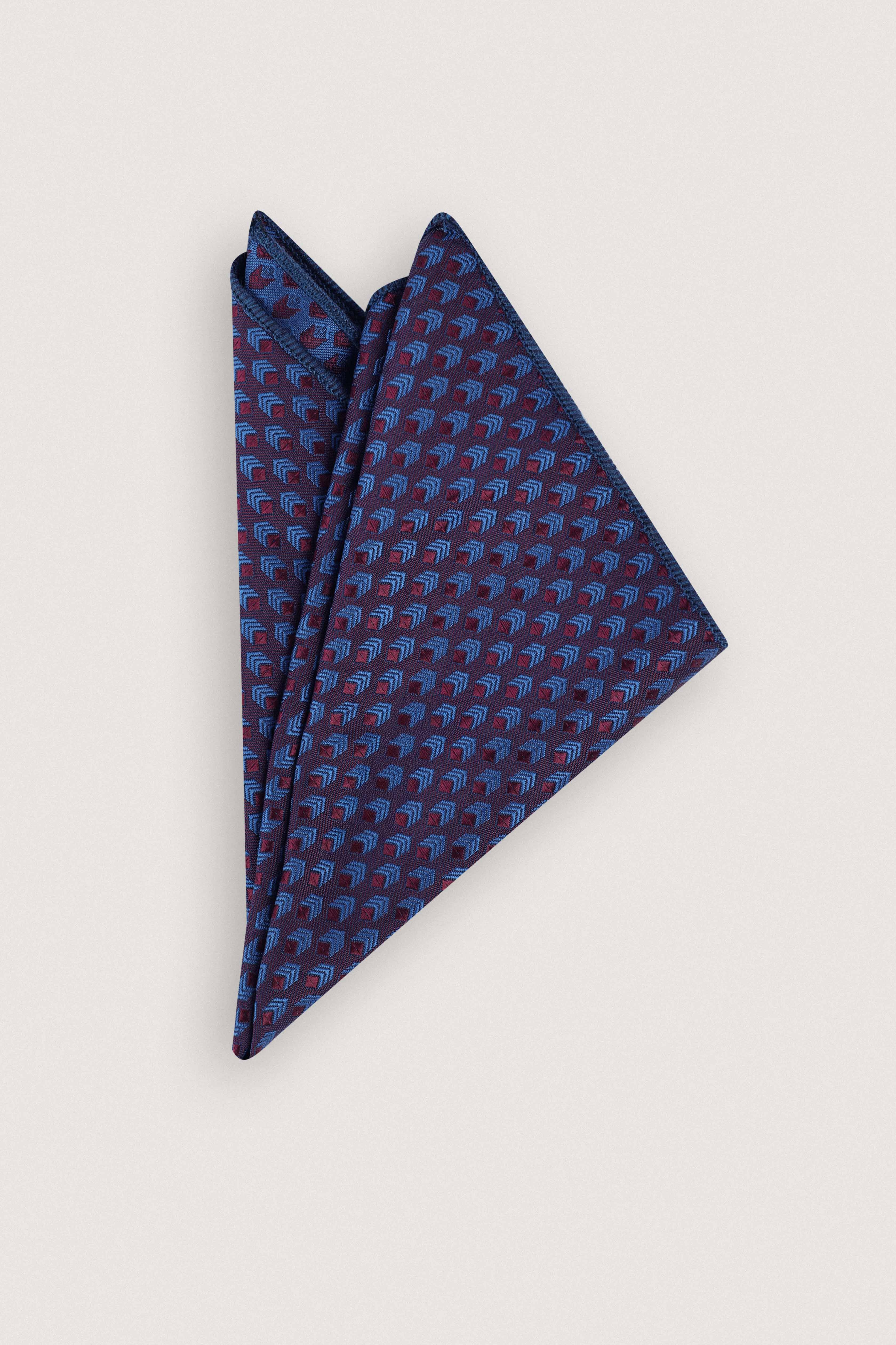 Cedar Purple Jacquard Necktie with Handkerchief
