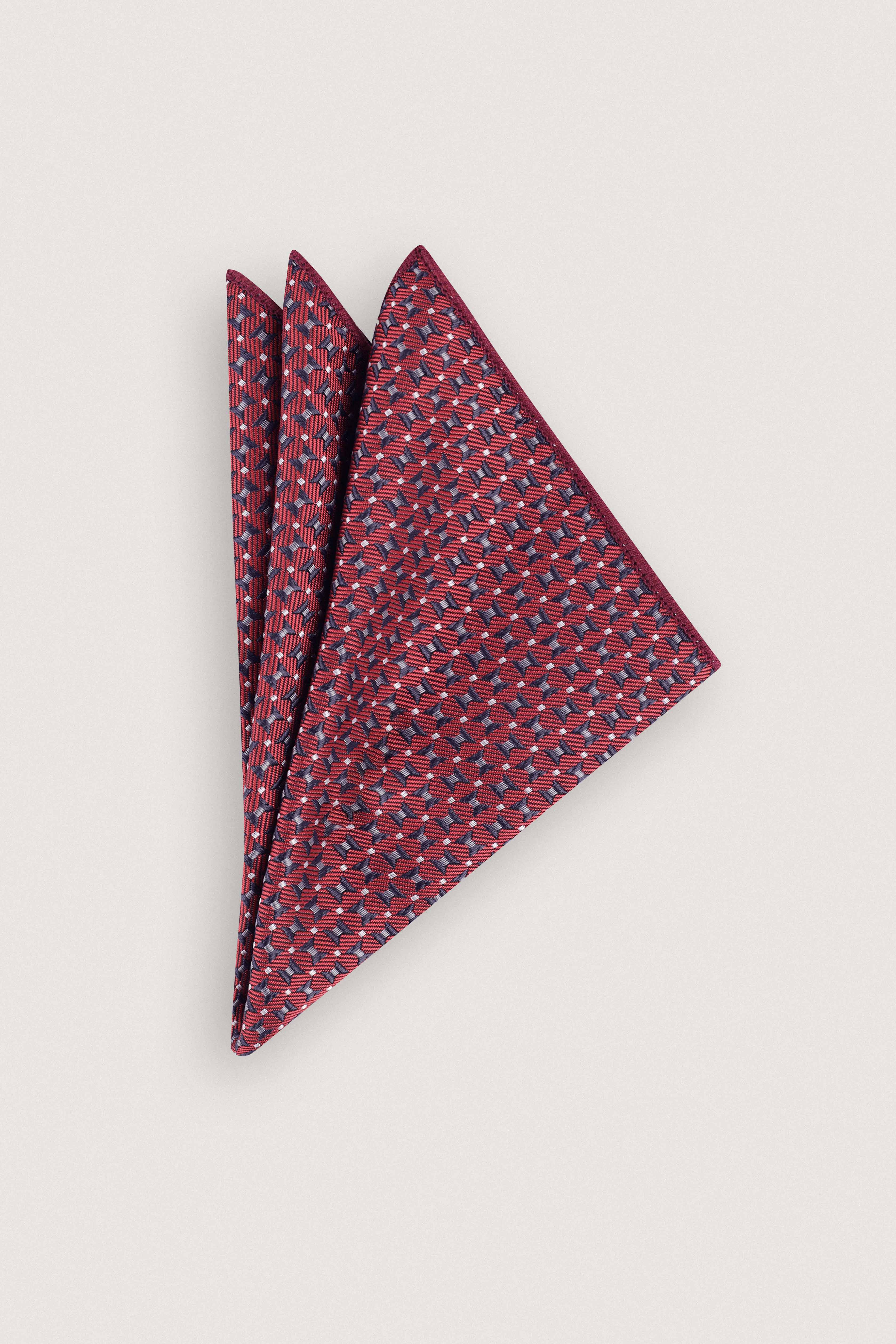 Lotus Brown Jacquard Necktie with Handkerchief