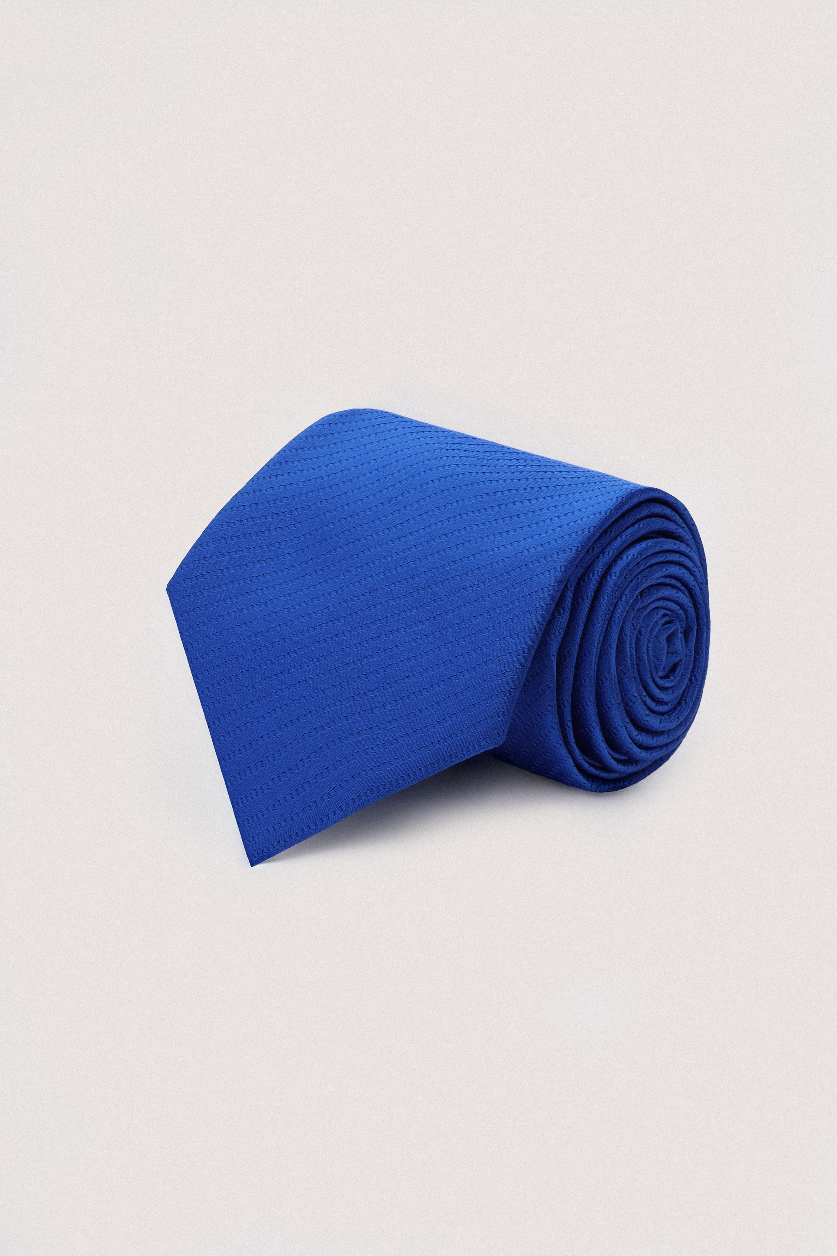 Blue Necktie with Handkerchief