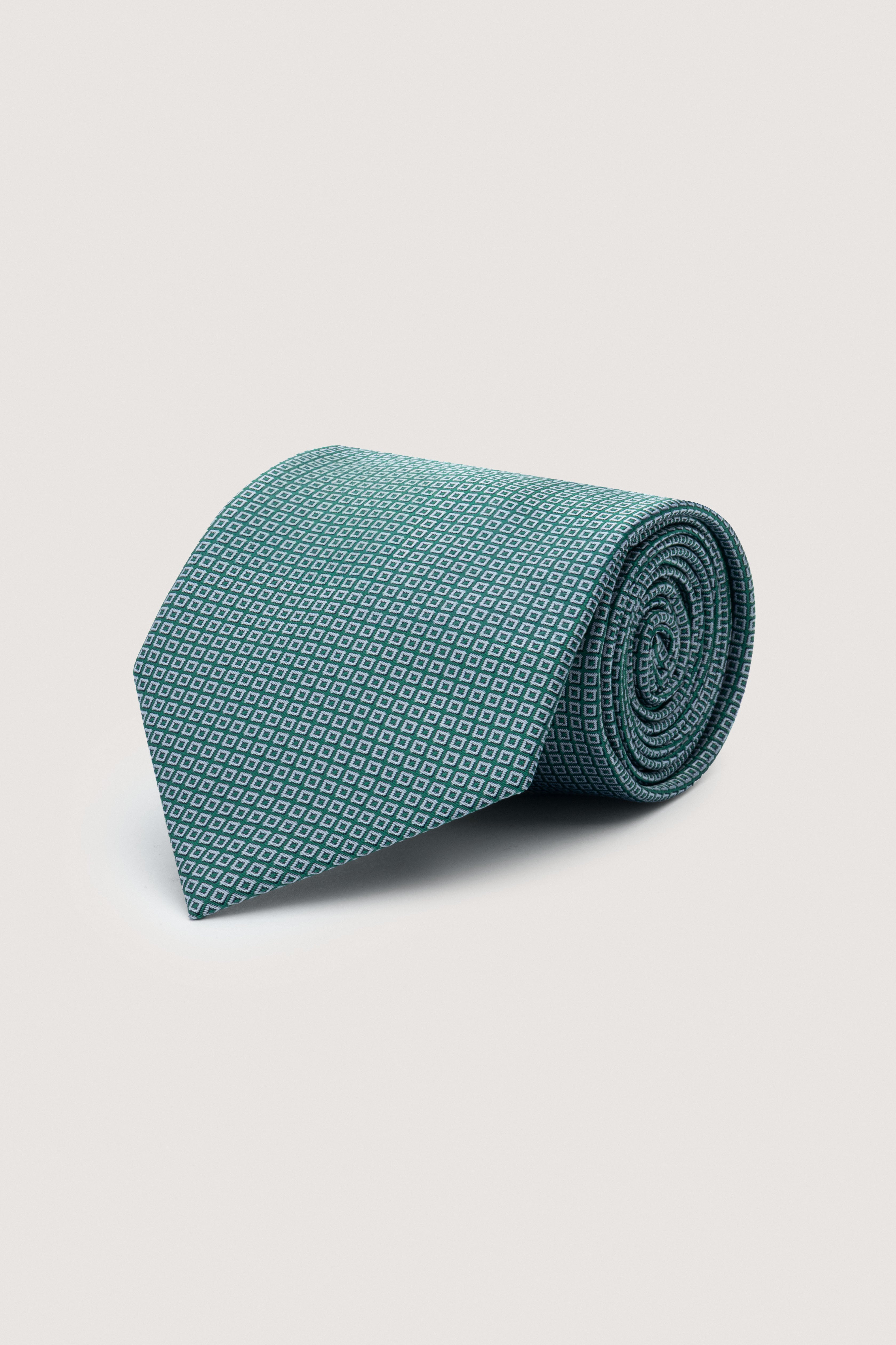 Green Necktie with Handkerchief - De Backers - 1