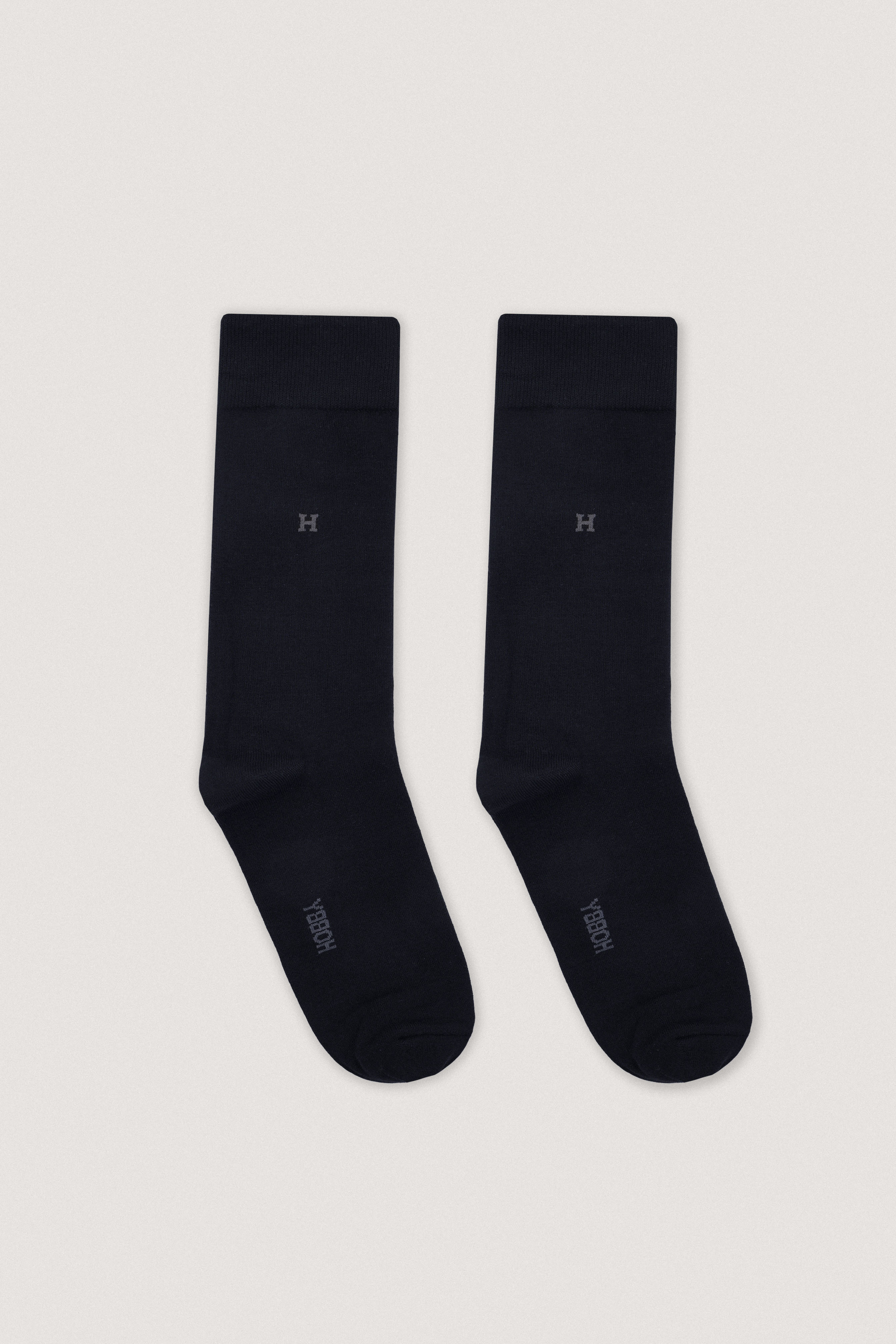 Black crew-length formal Socks