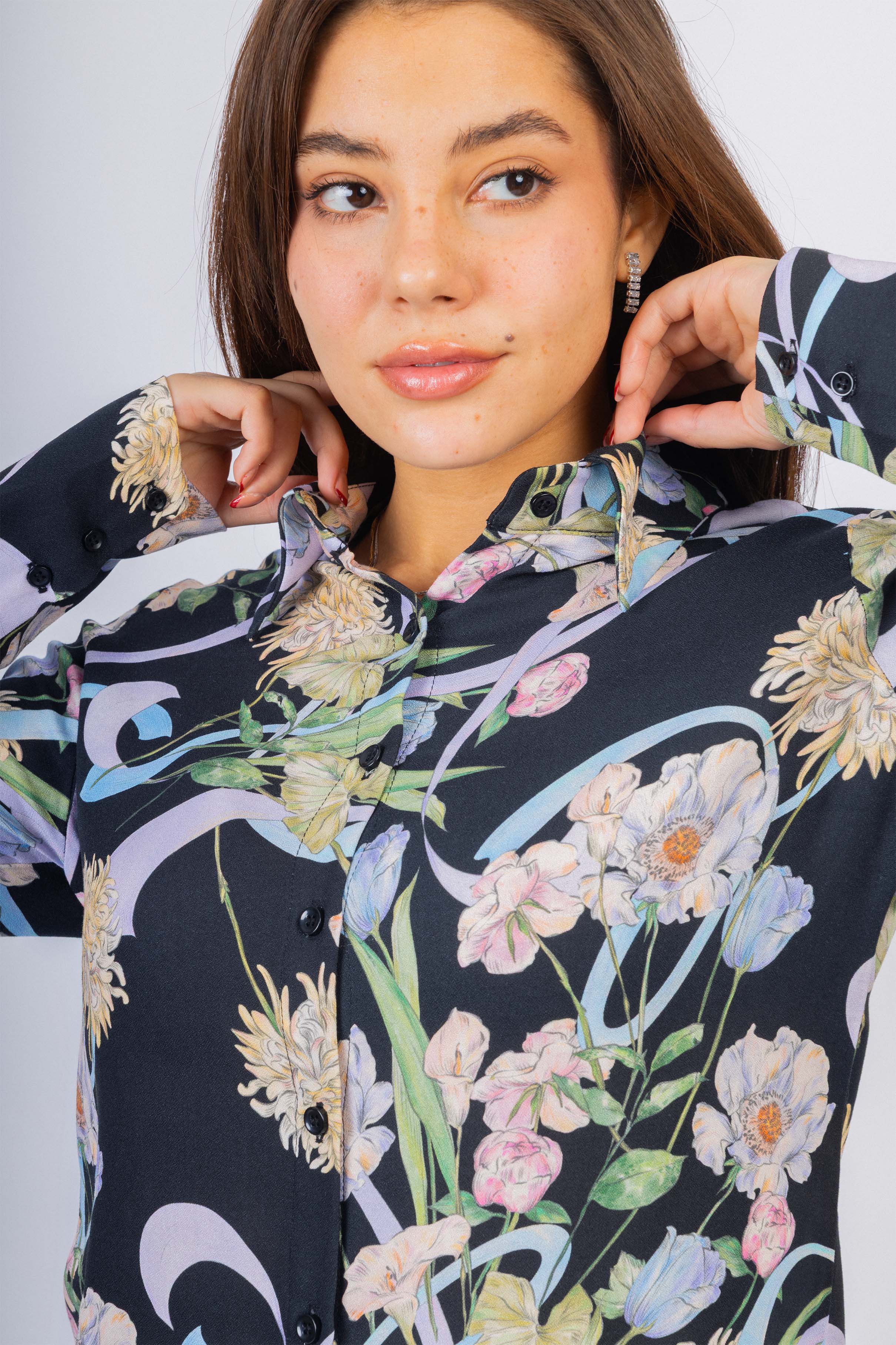 Black Printed Classic Shirt