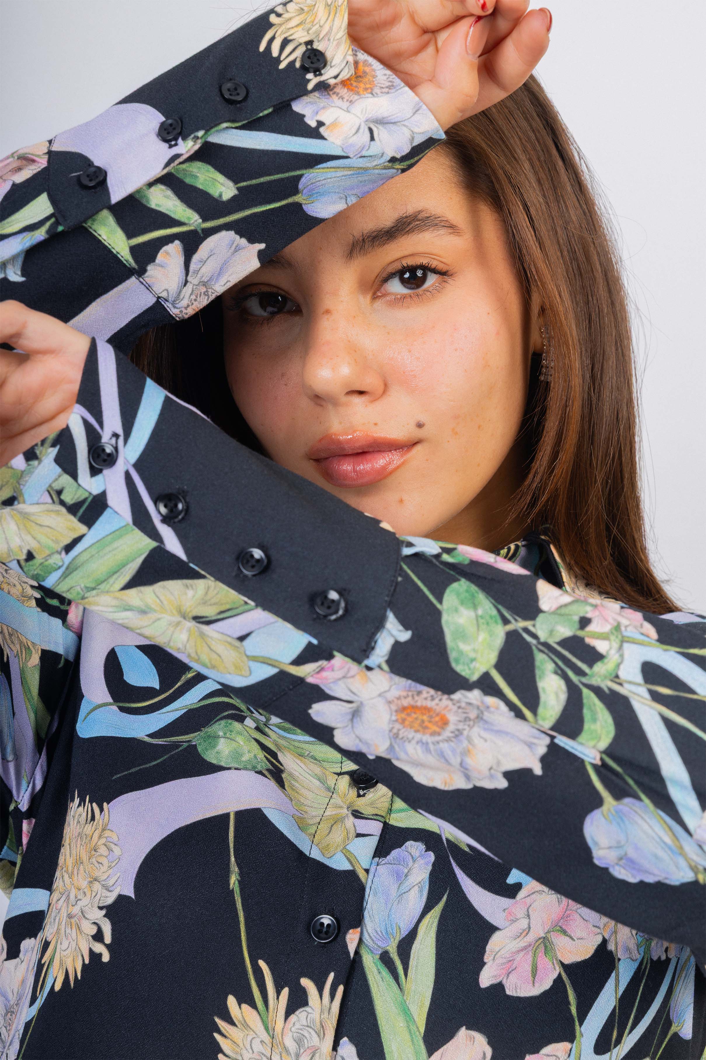 Black Printed Classic Shirt