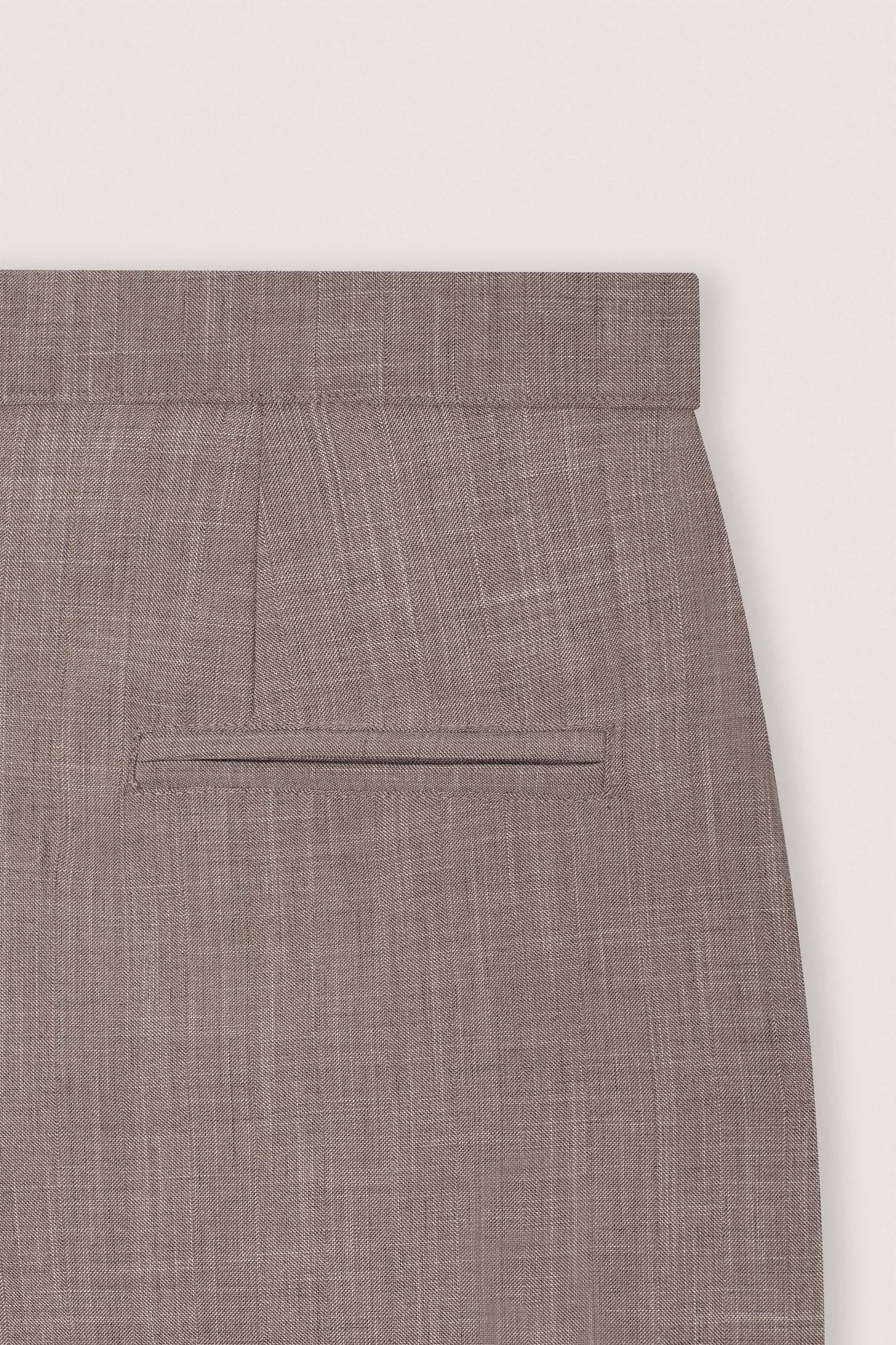 Light Brown Textured Classic Women's Suit