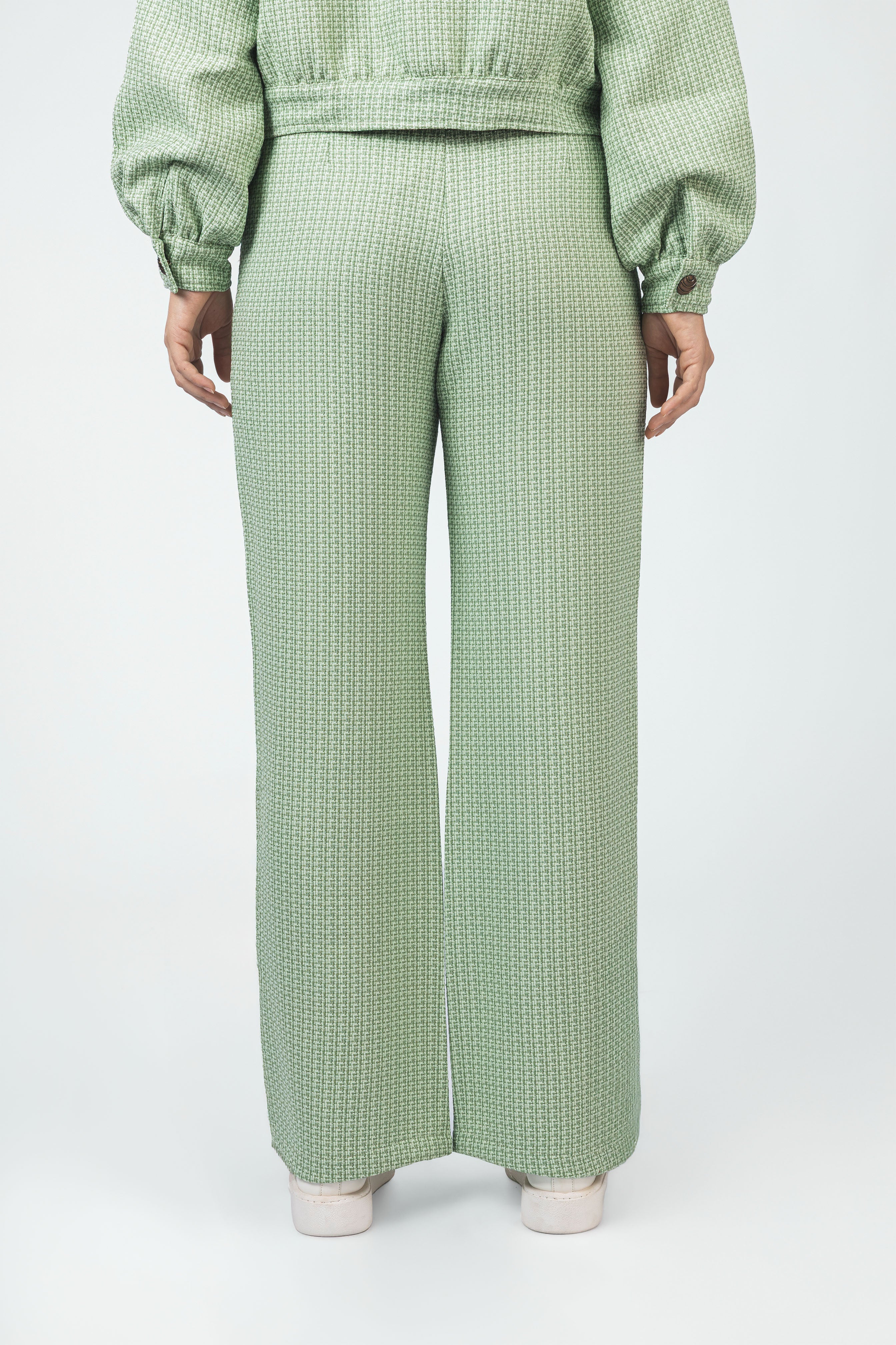 Light Green Jacquard Women Set