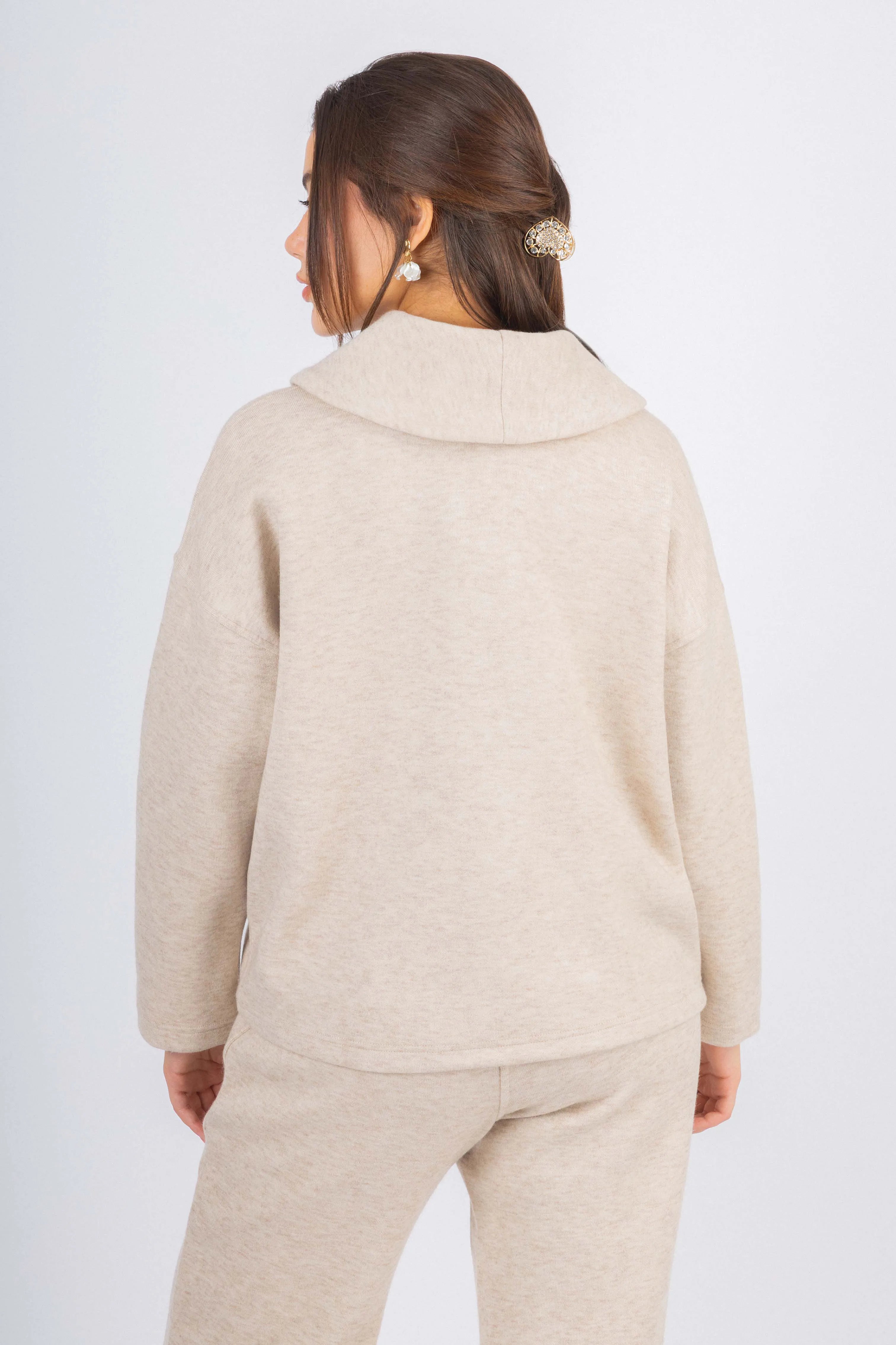 Beige Casual Women's Set