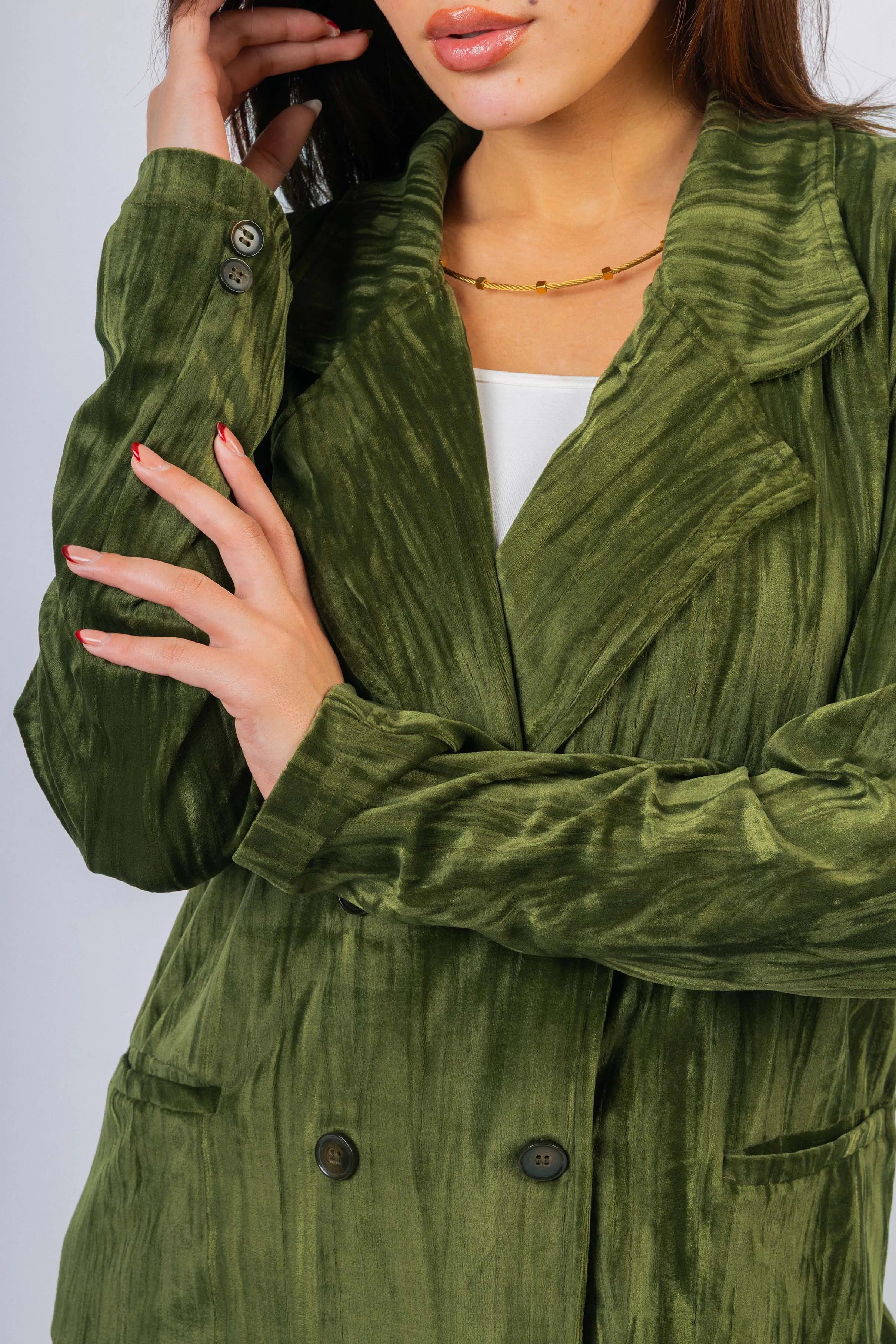 classic Olive Chamois Casual Women's Set