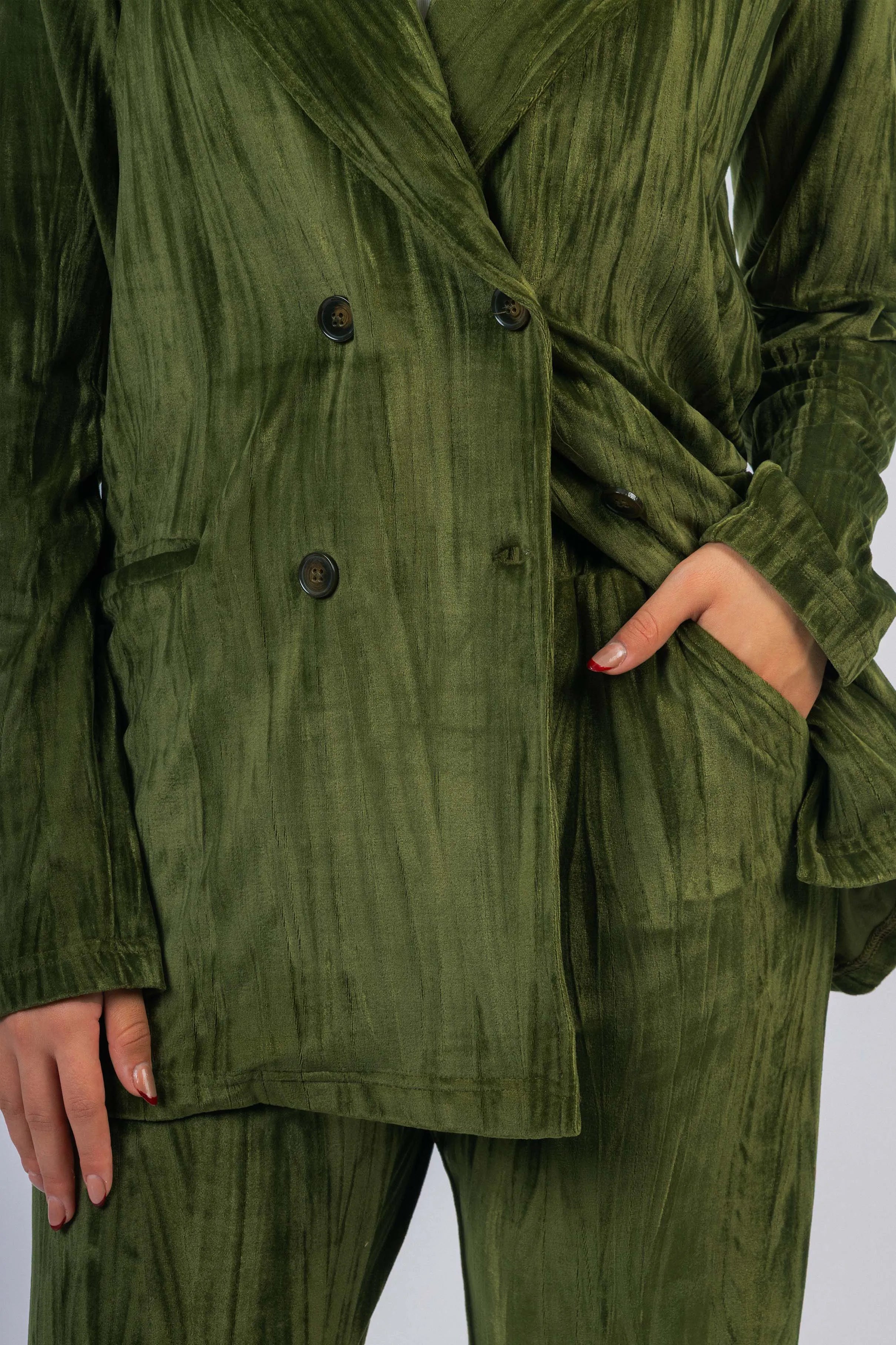 classic Olive Chamois Casual Women's Set