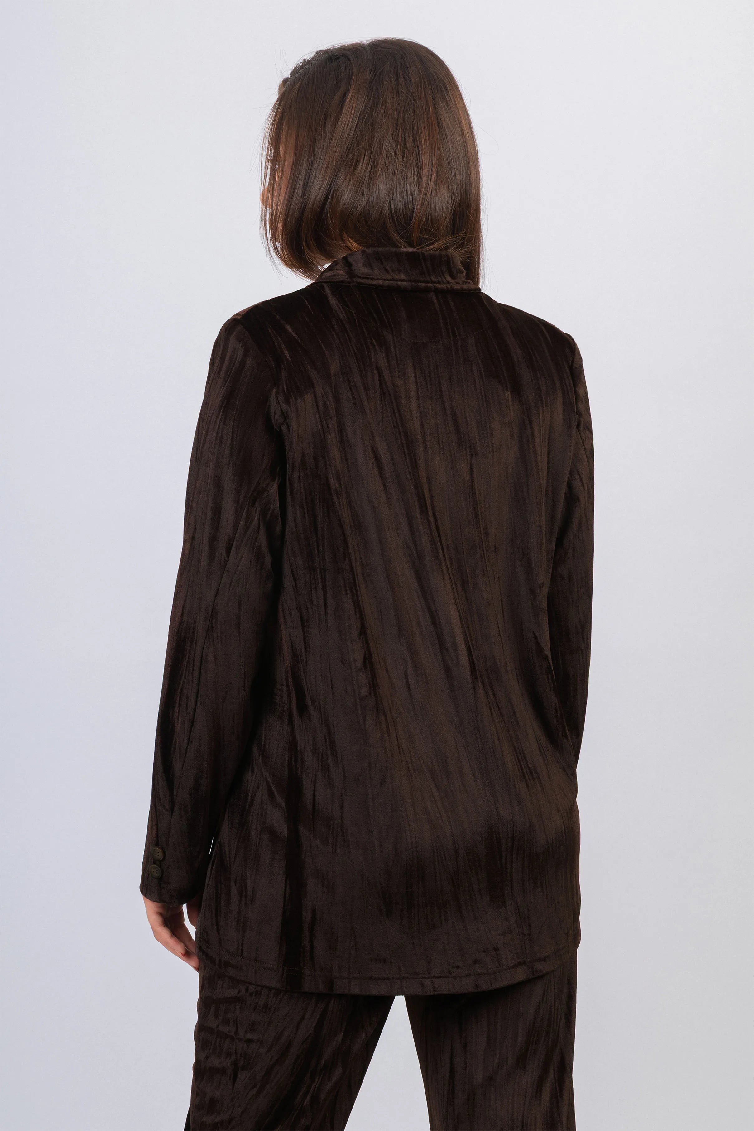 Dark Brown Chamois Casual Women's Set