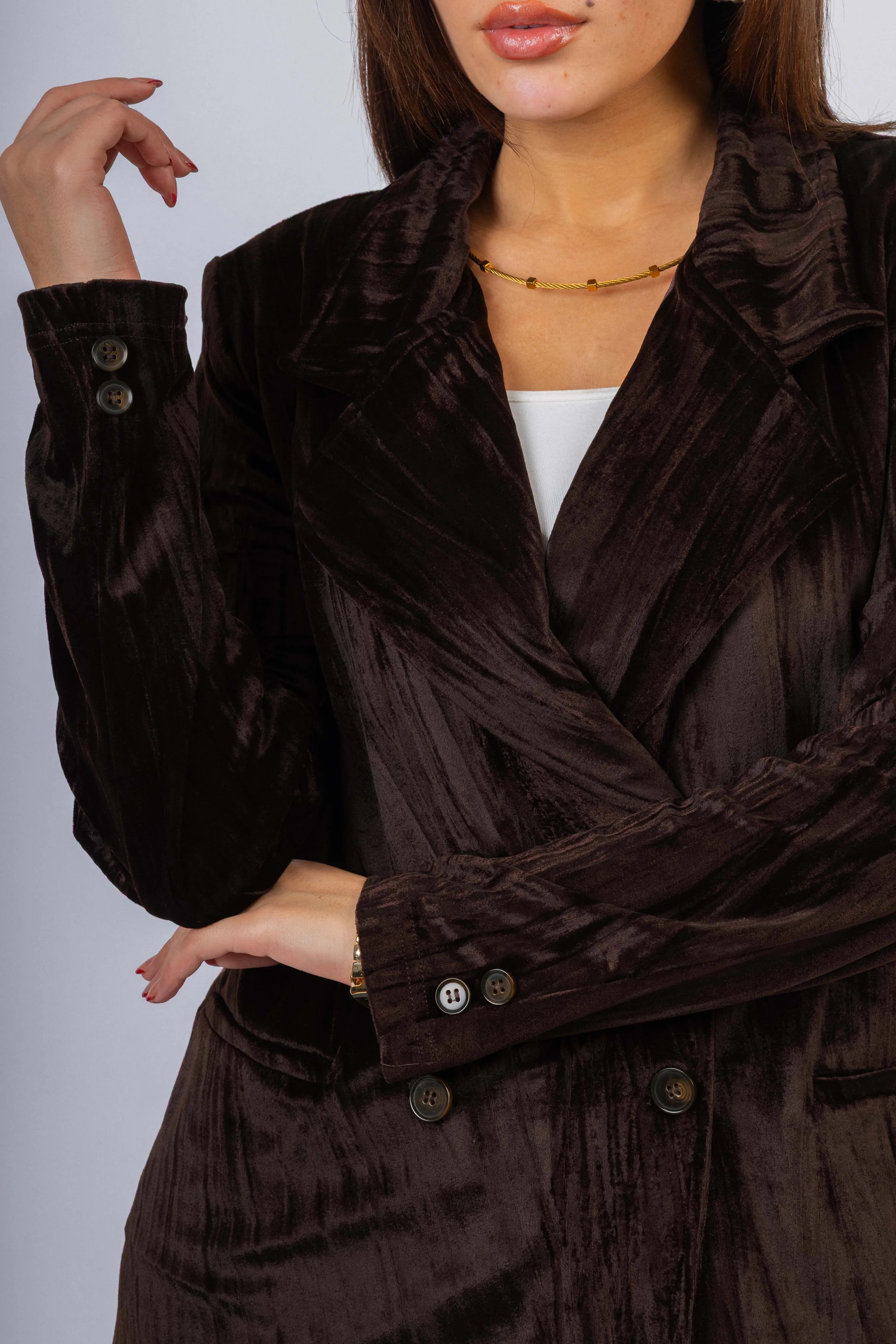 Dark Brown Chamois Casual Women's Set