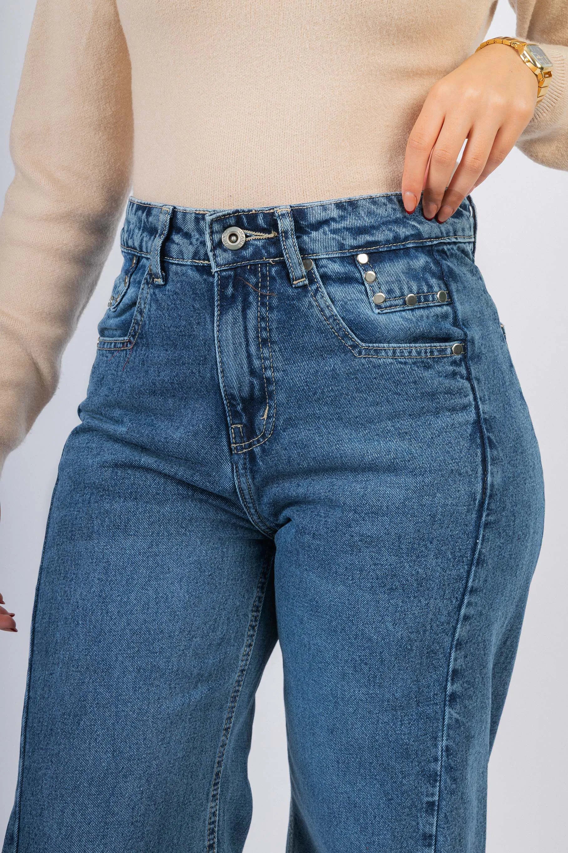 Original Blue Washed wide leg Jeans