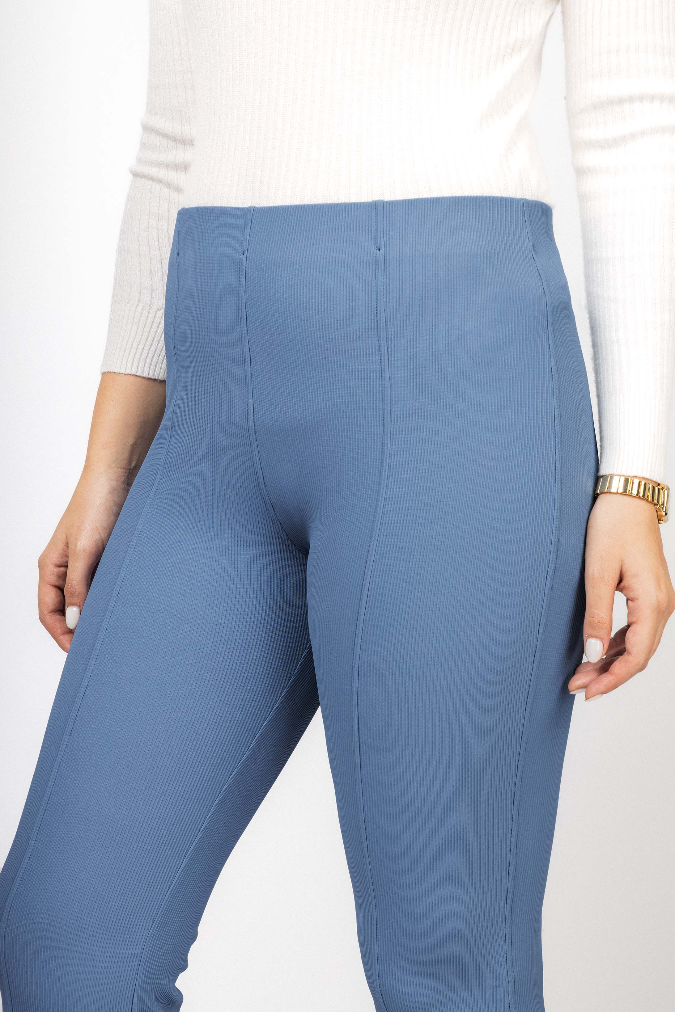 Light Blue Jersey Casual Pants