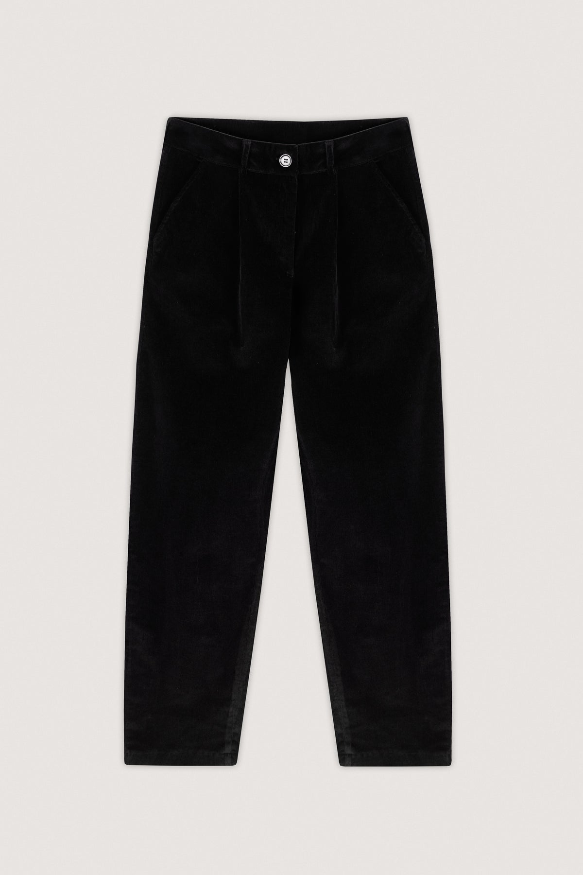 Black Corduroy Velvet Pants - De Backers - 4
