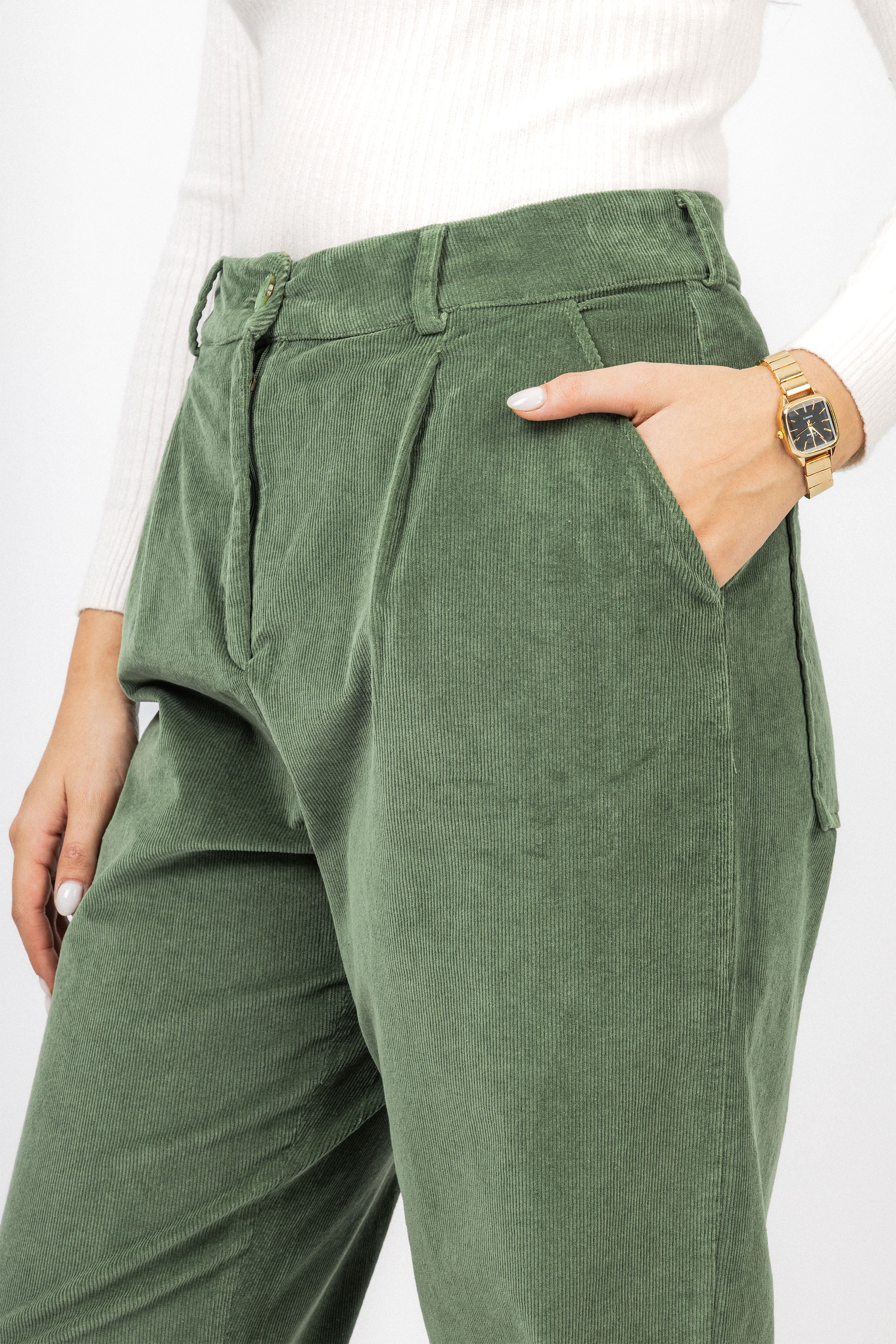 Light Green corduroy Velvet Pants