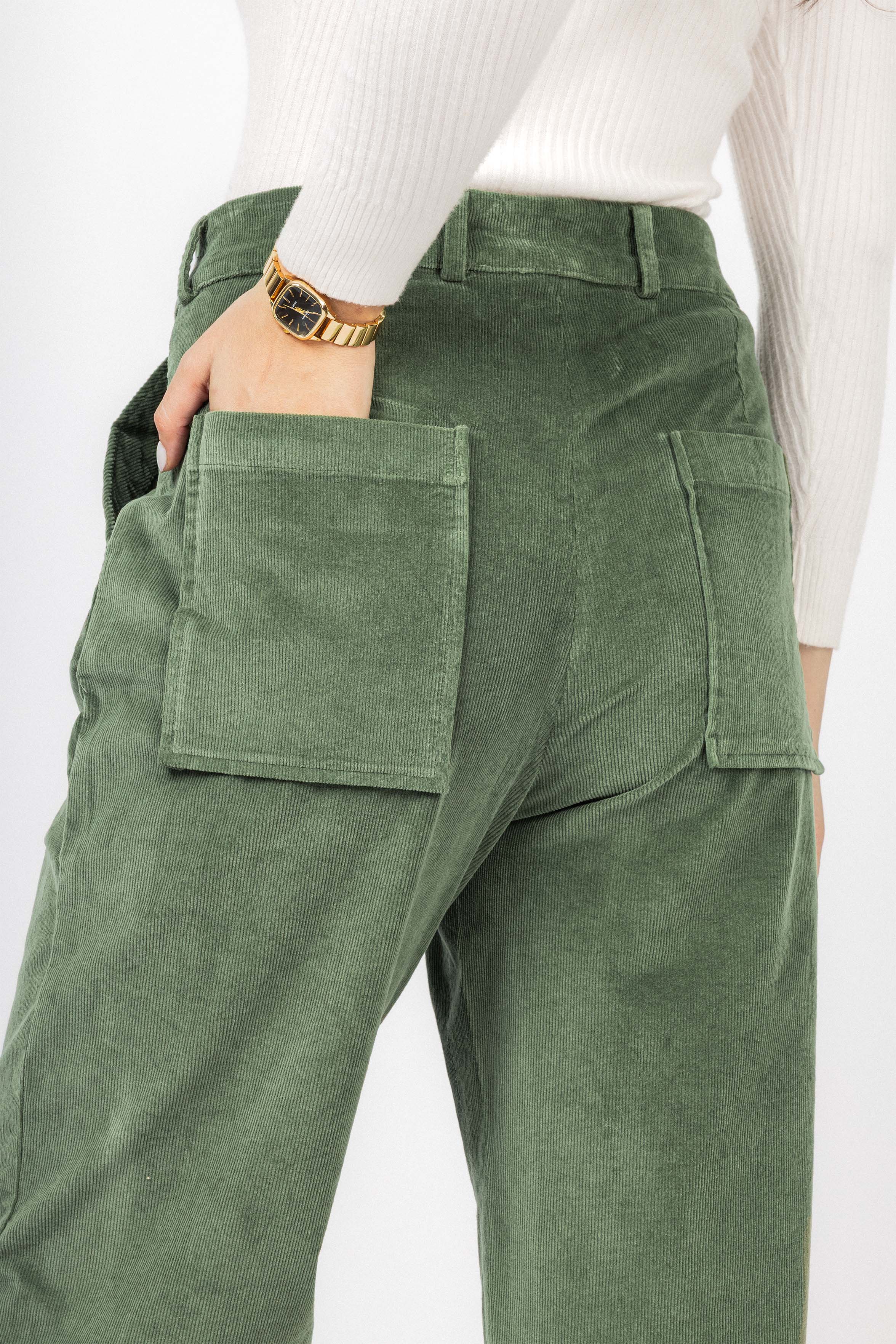 Light Green corduroy Velvet Pants