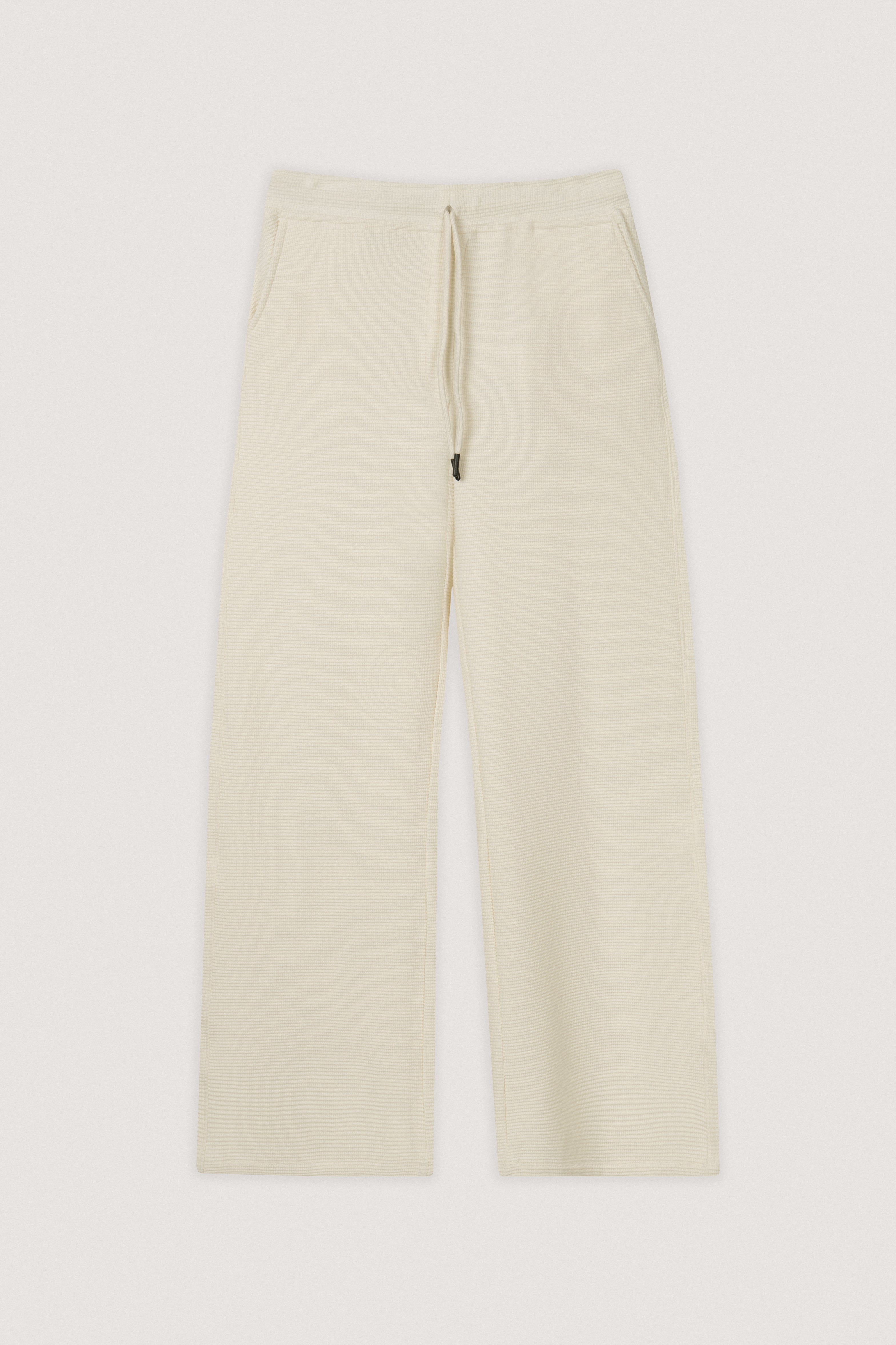 Off White Jacquard Jersey Casual Pants