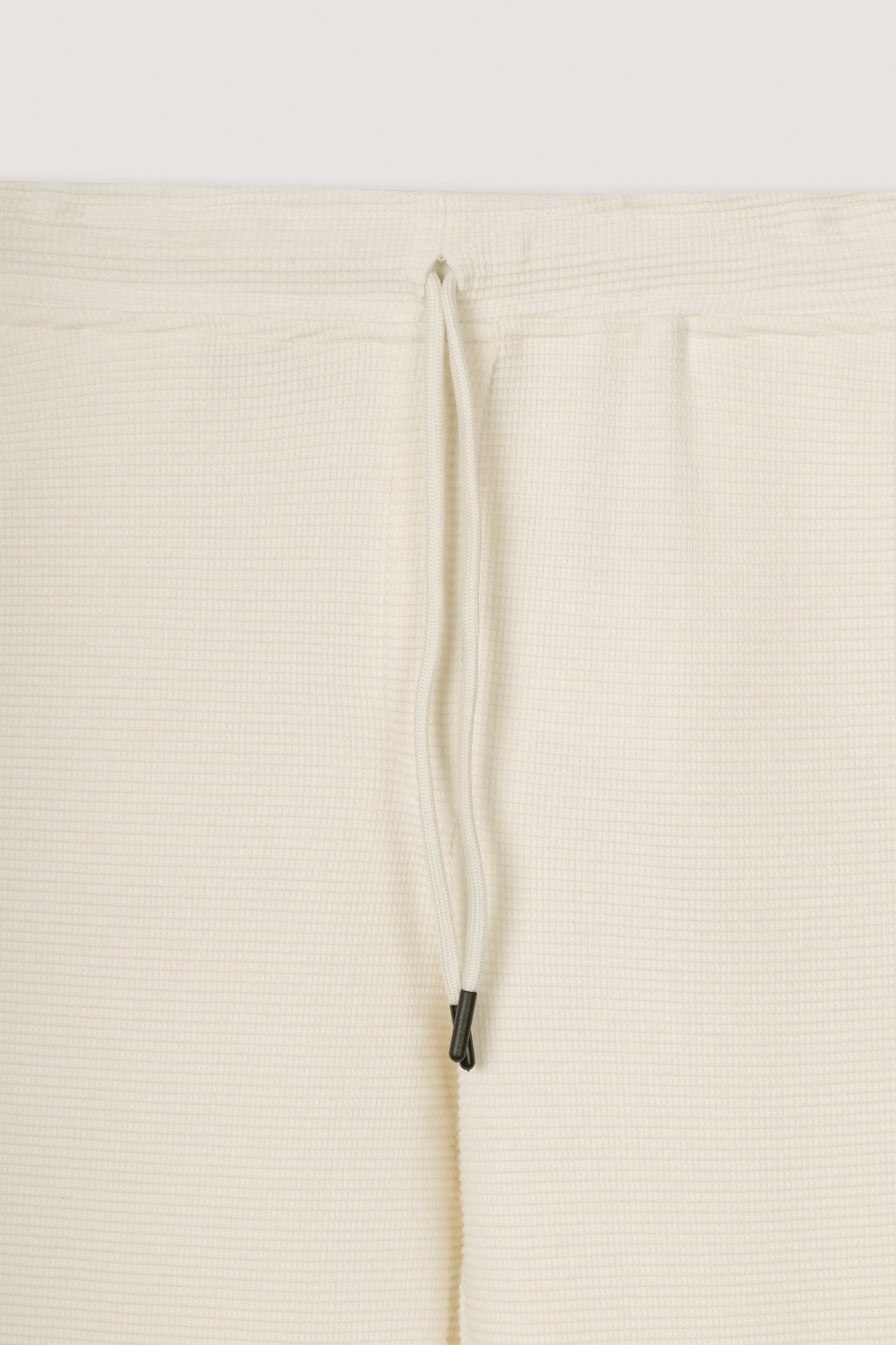 Off White Jacquard Jersey Casual Pants