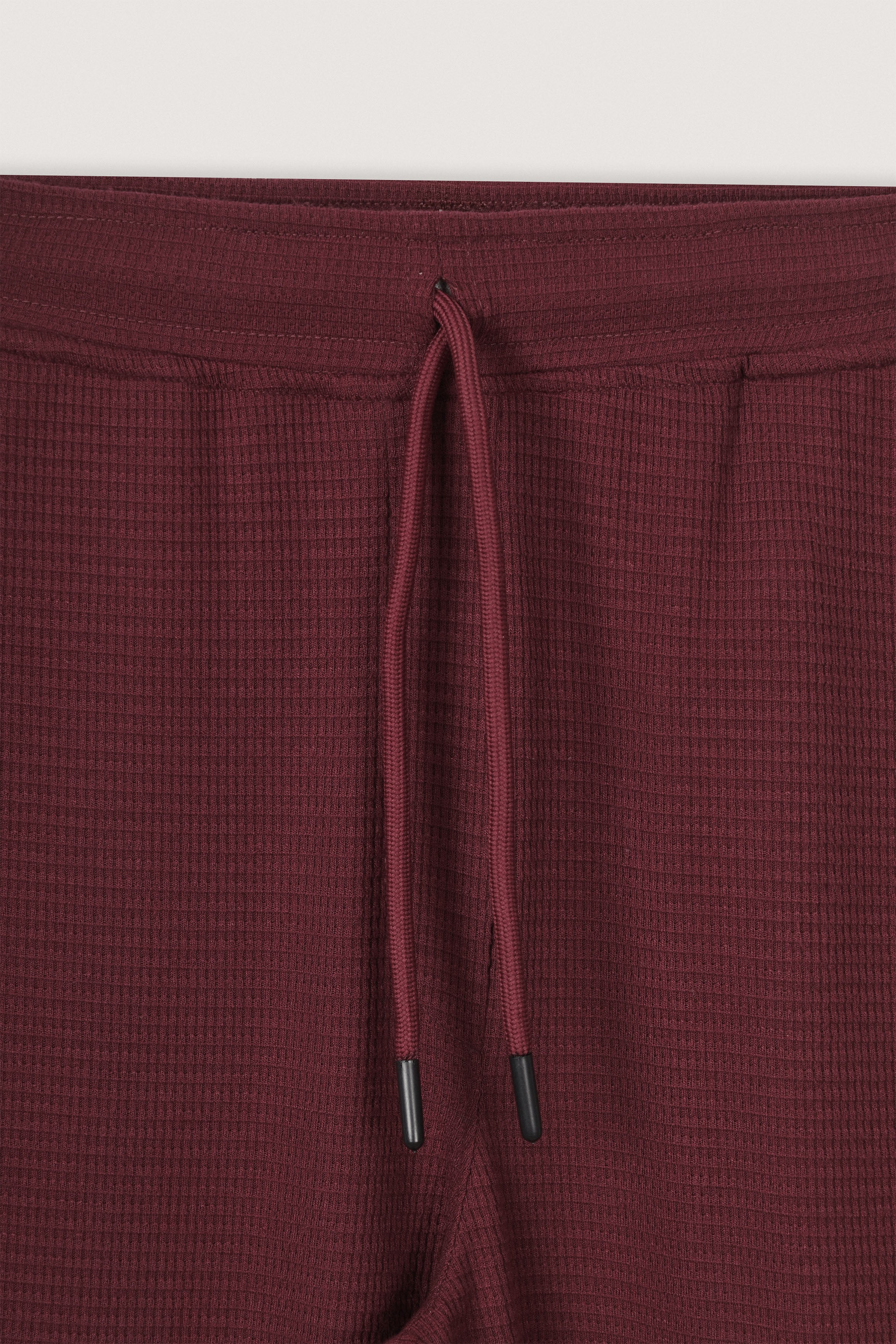 Dark Red Jacquard Jersey Casual Pants