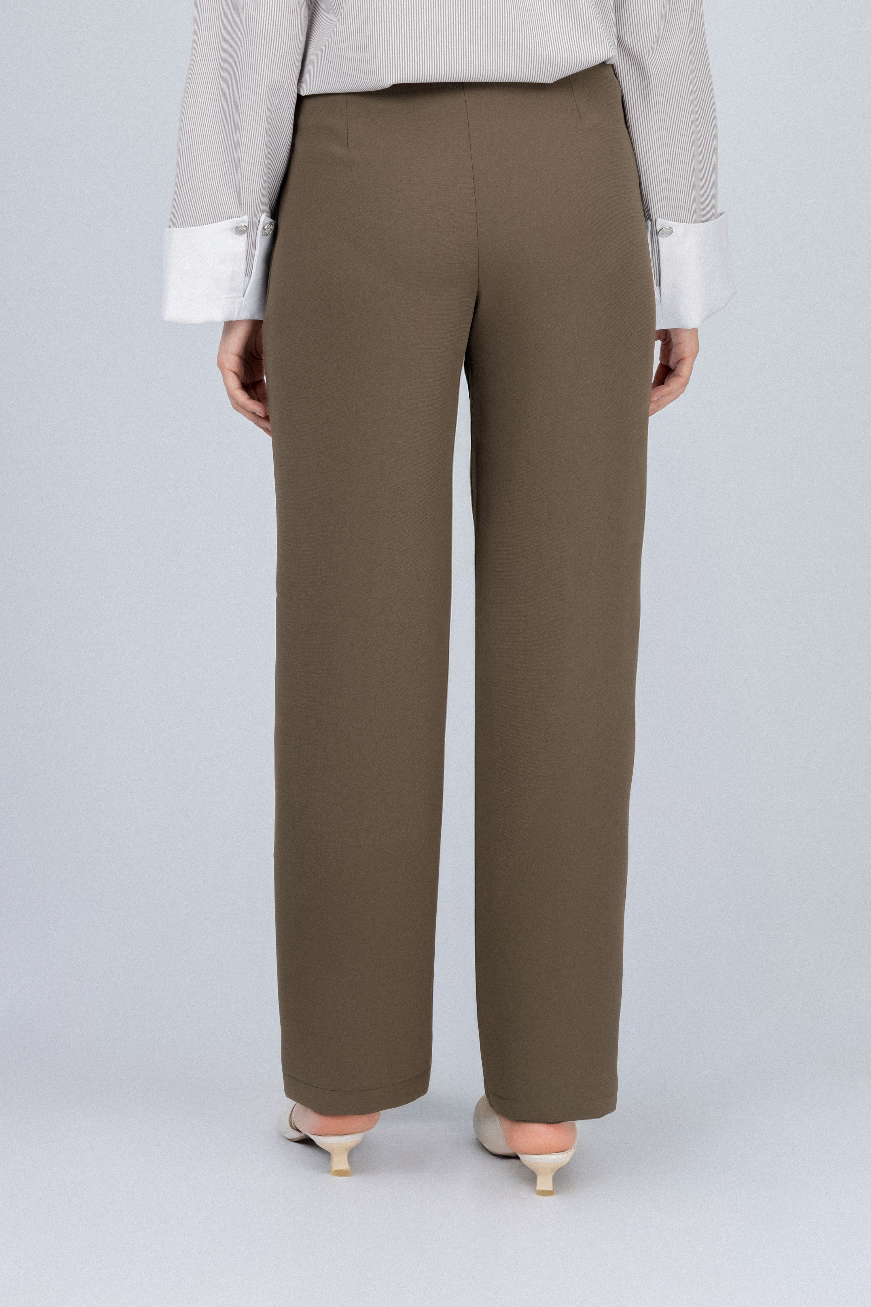 Women's Brown Classic Pants