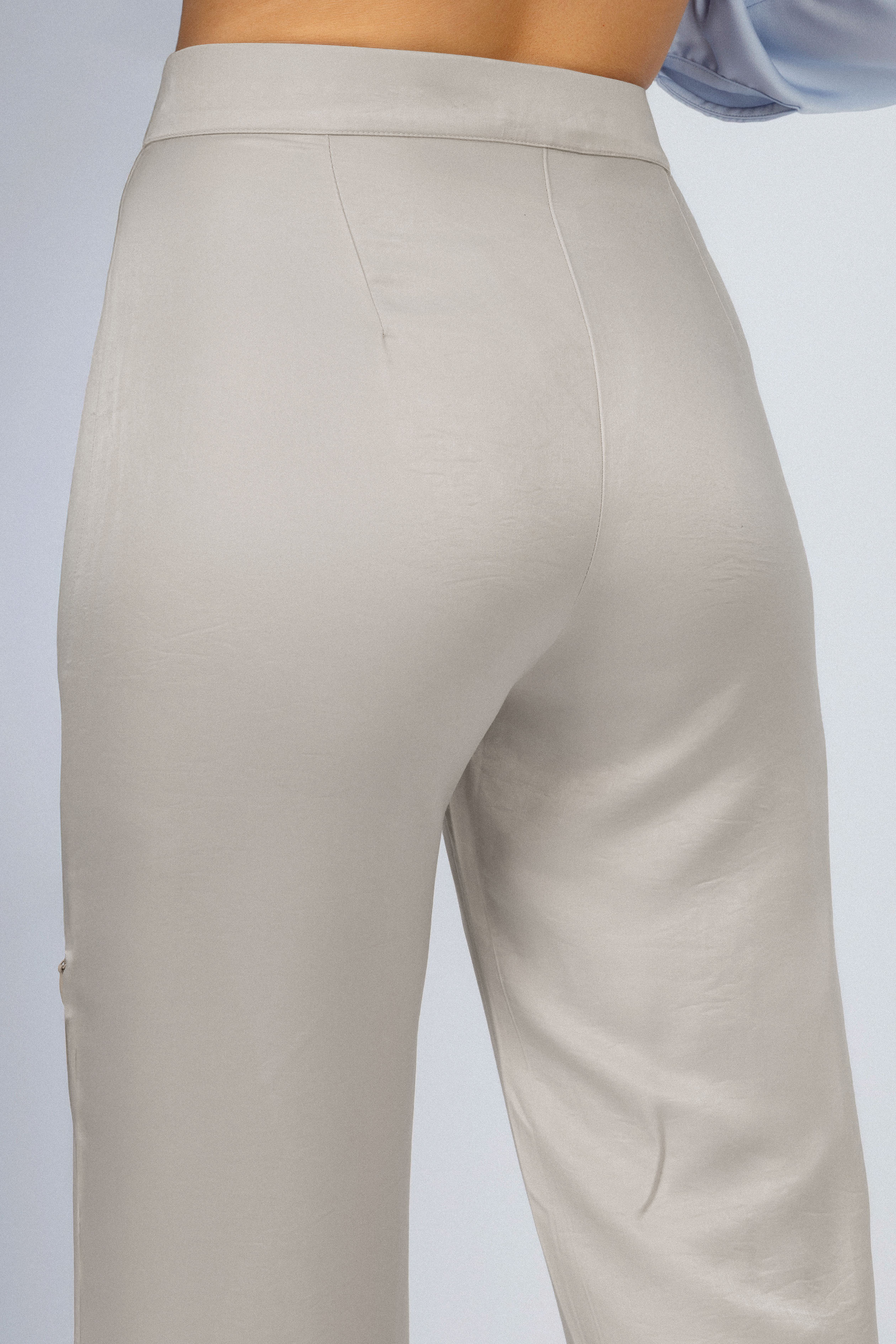 Women's Classic Gray Side Zip Pants