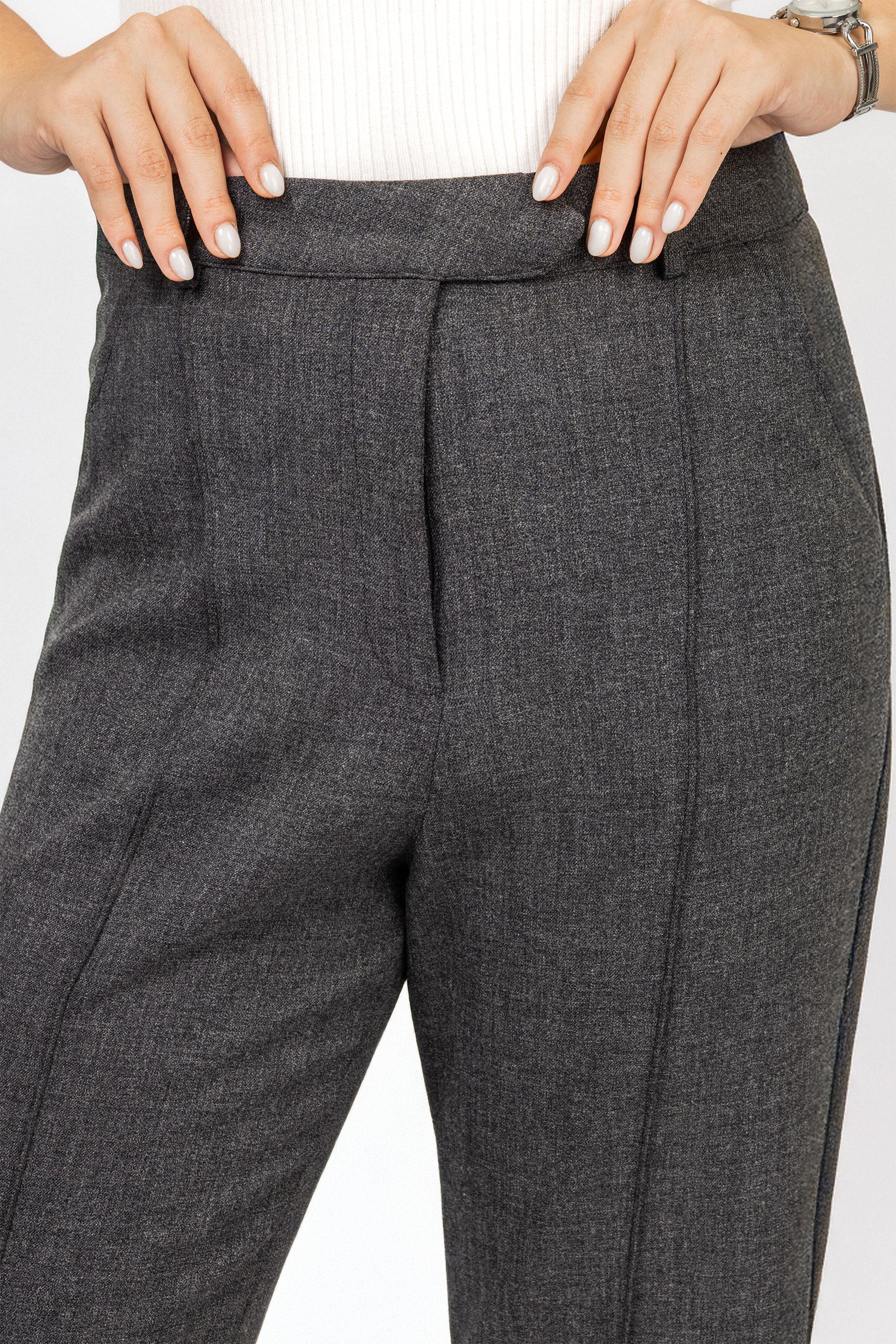 Dark Gray Bootcut Classic Pants
