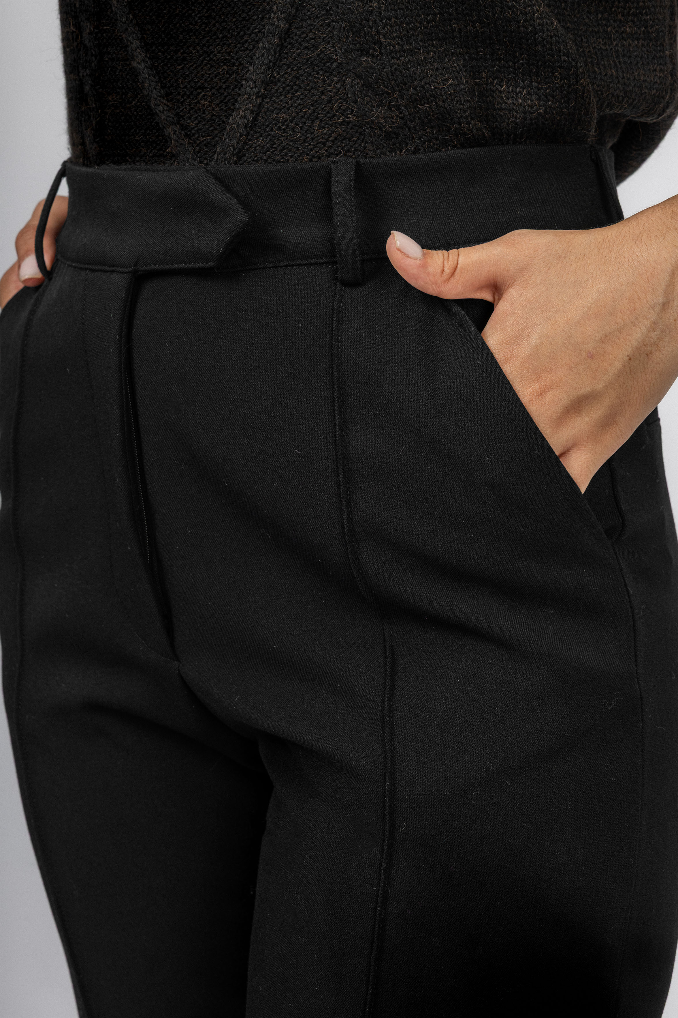 Black Bootcut Classic Pants