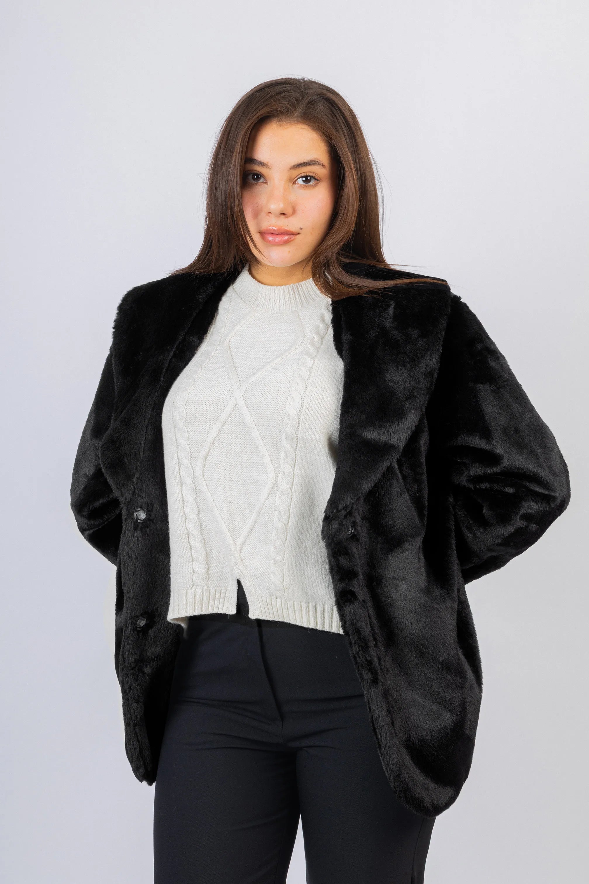 Black Fur Jacket