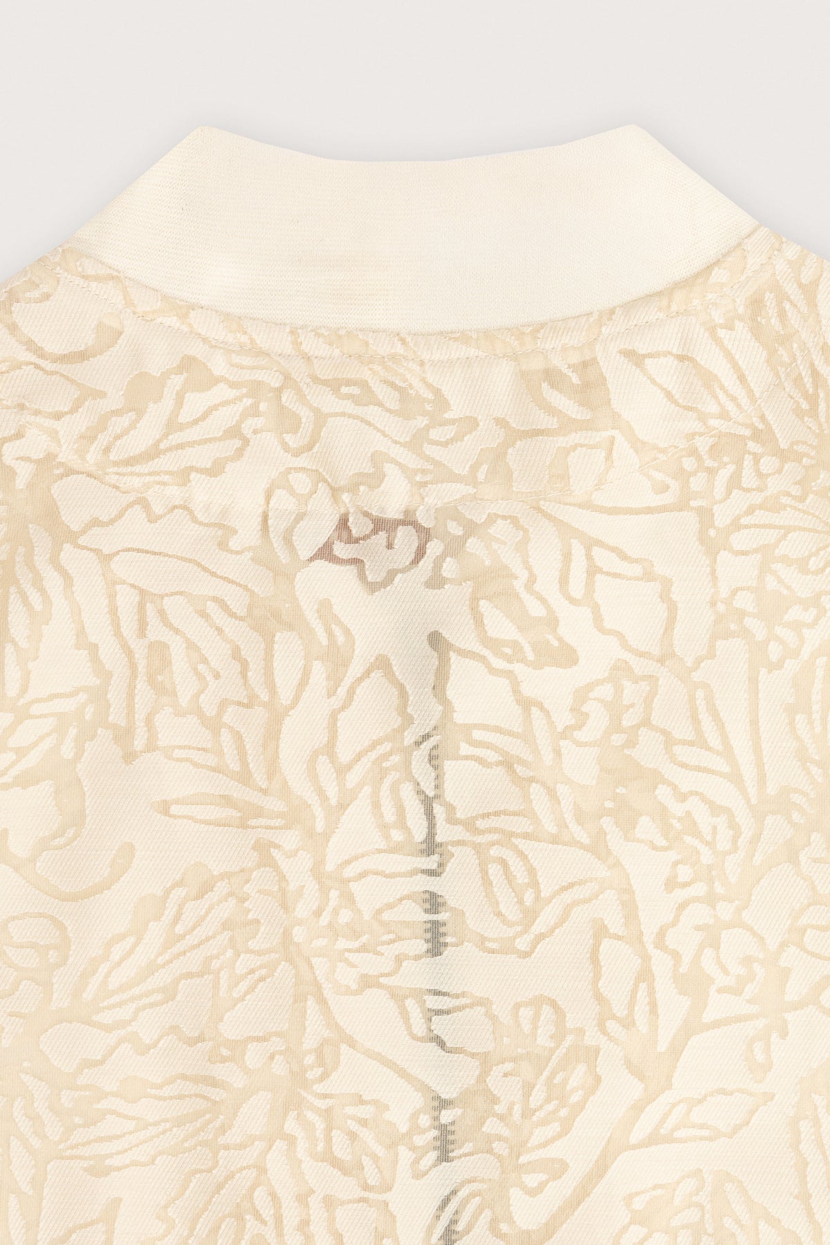 Off-White Jacquard Chiffon Jacket