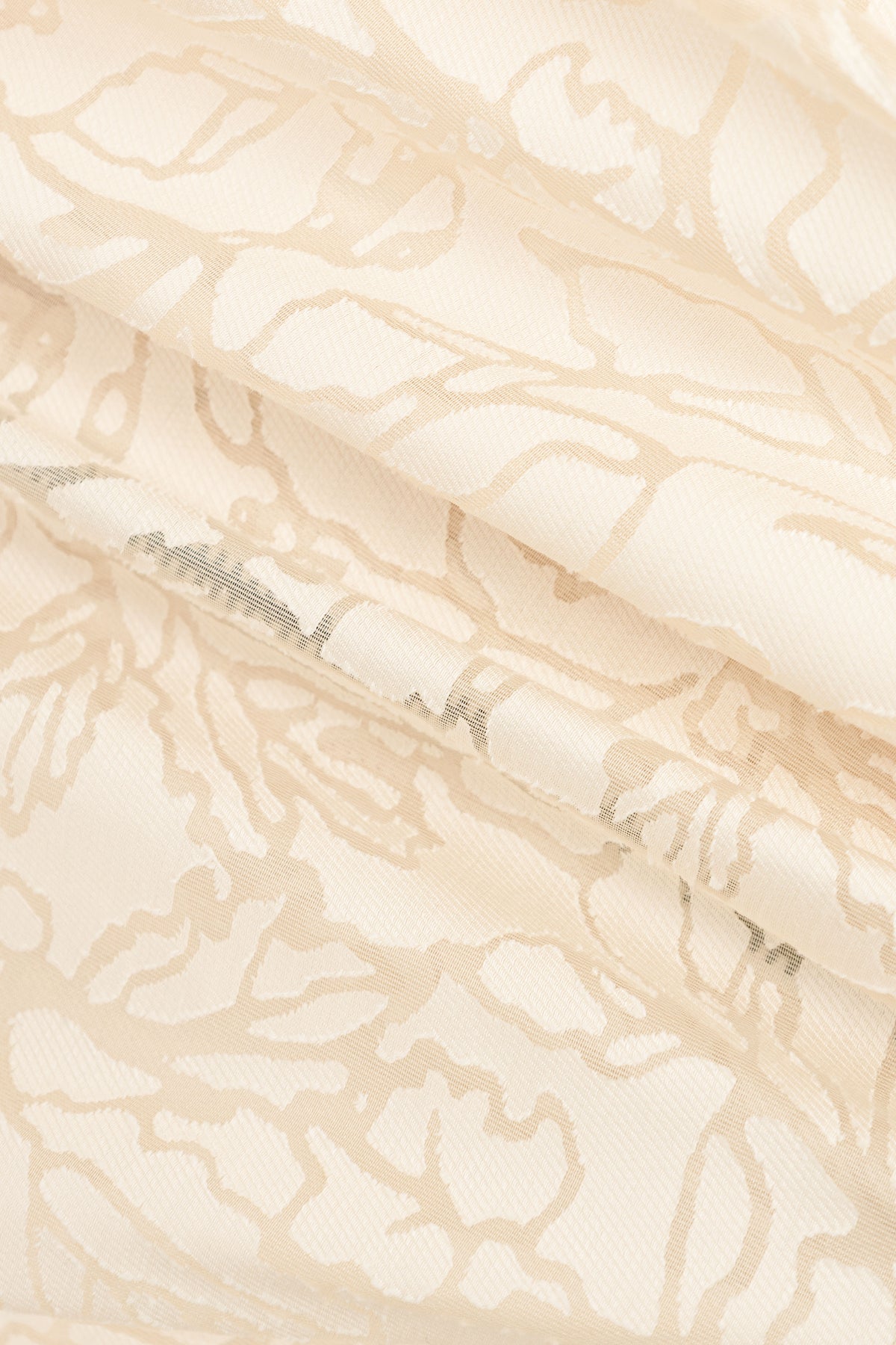 Off-White Jacquard Chiffon Jacket