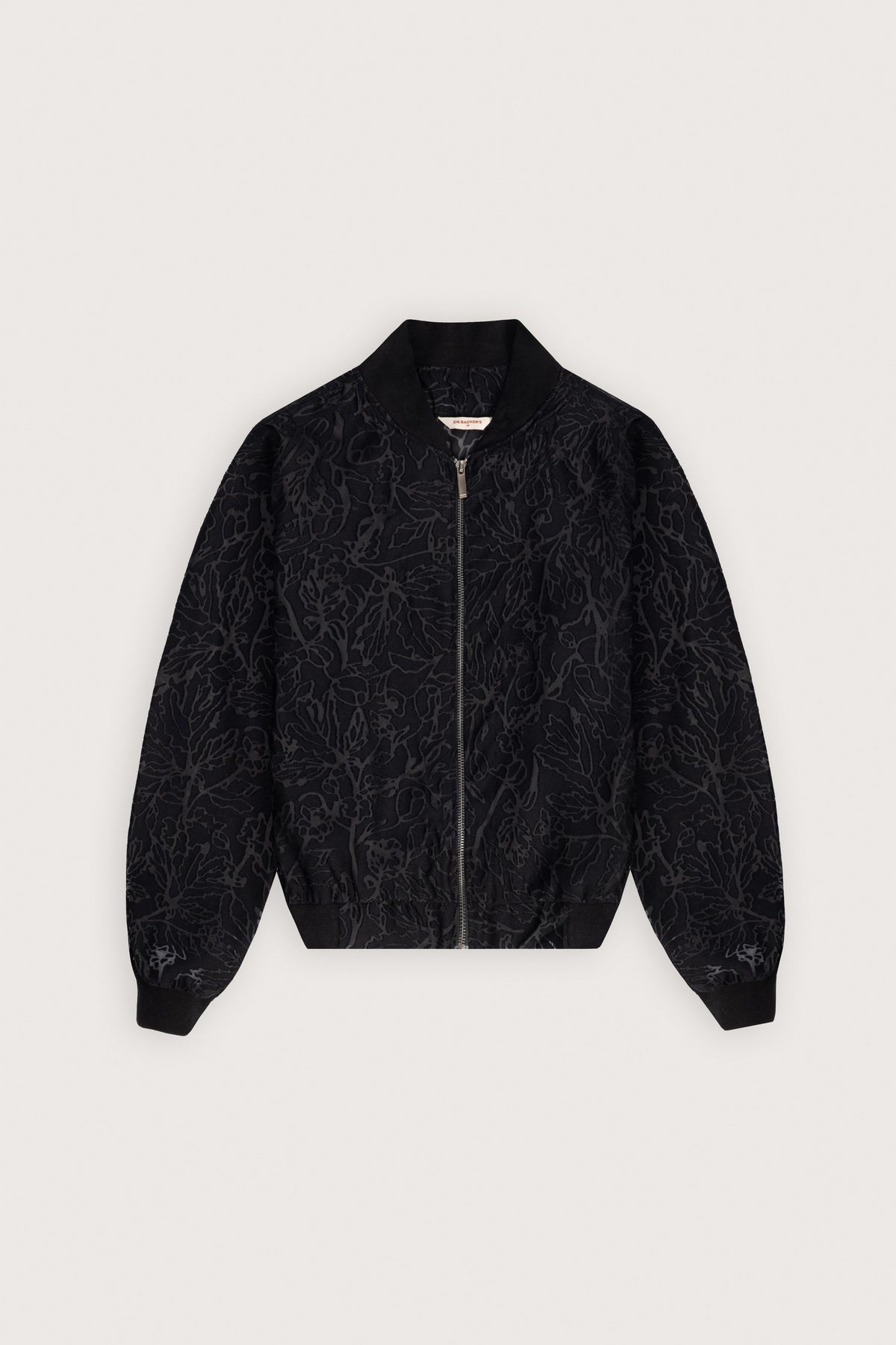 Black Jacquard Chiffon Jacket