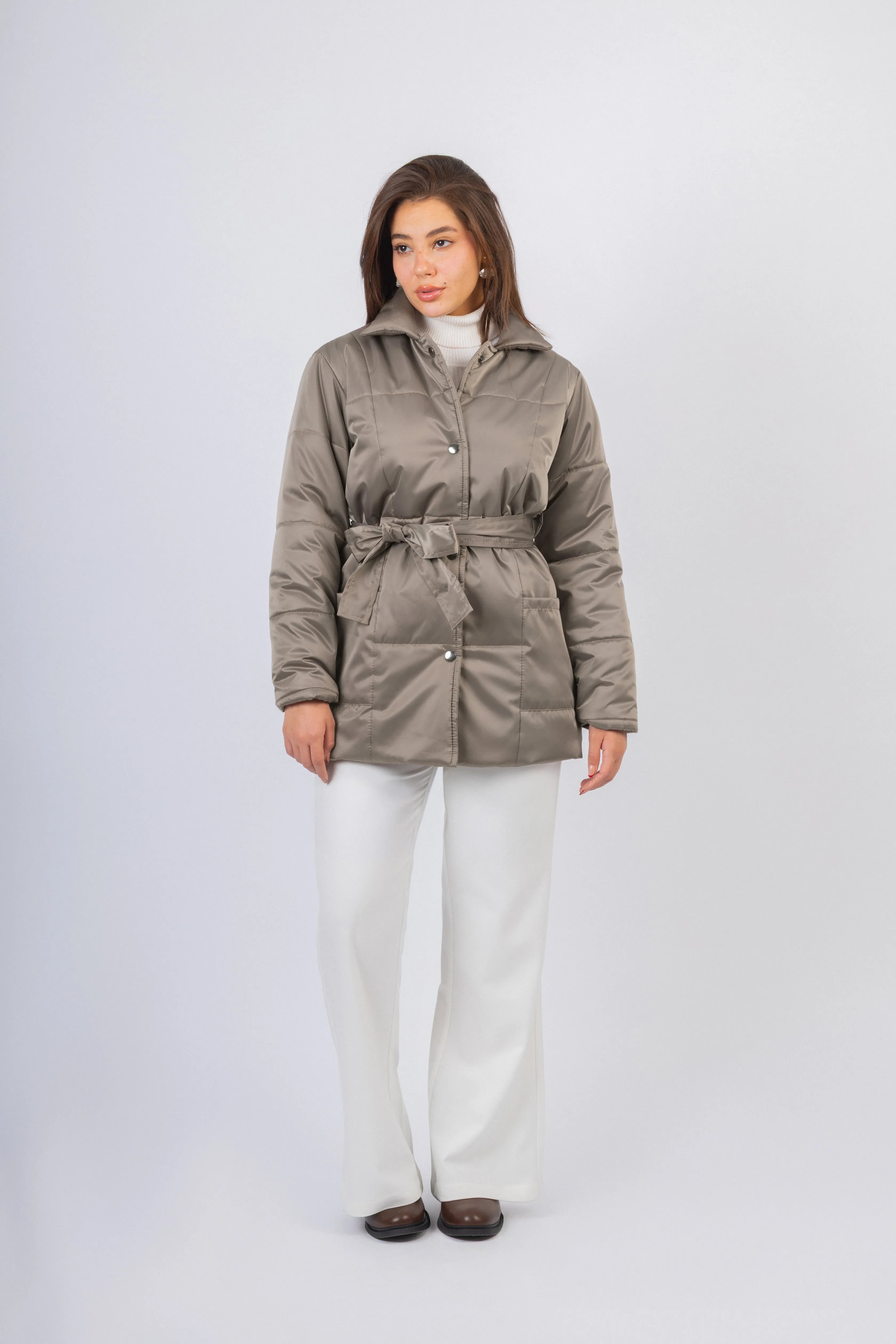 Light Beige Waterproof Jacket