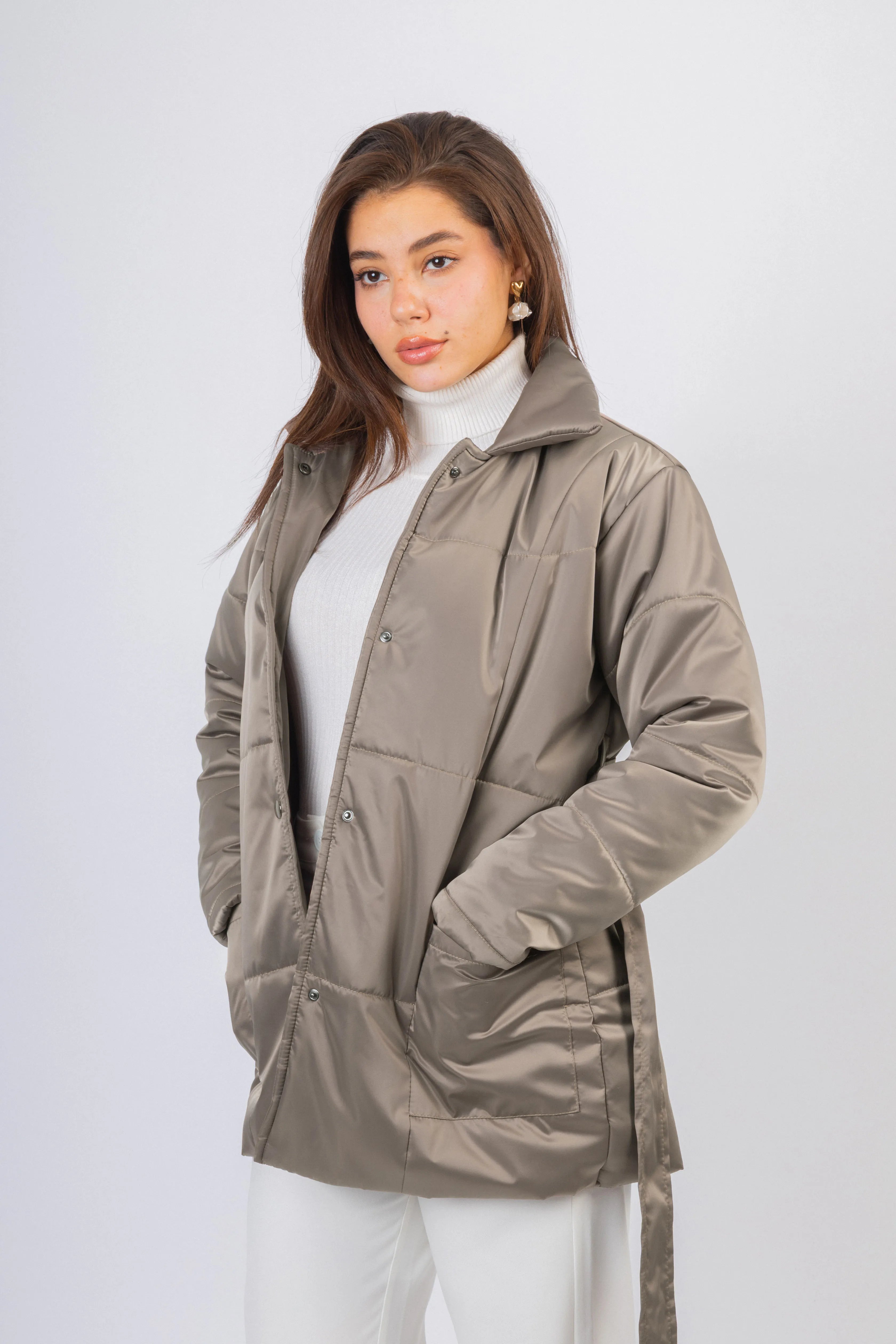 Light Beige Waterproof Jacket