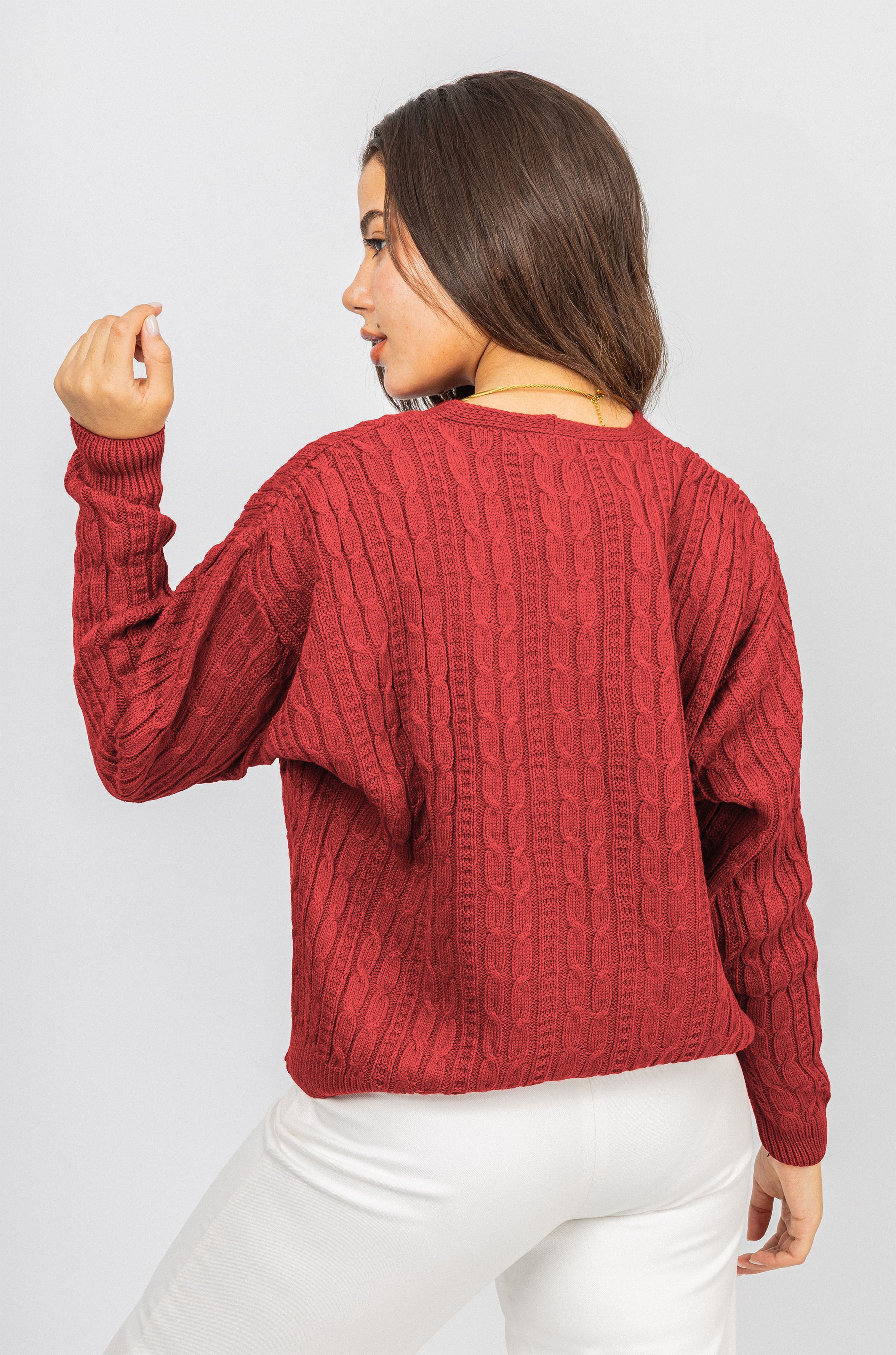 Persian Red Knitted Jacket