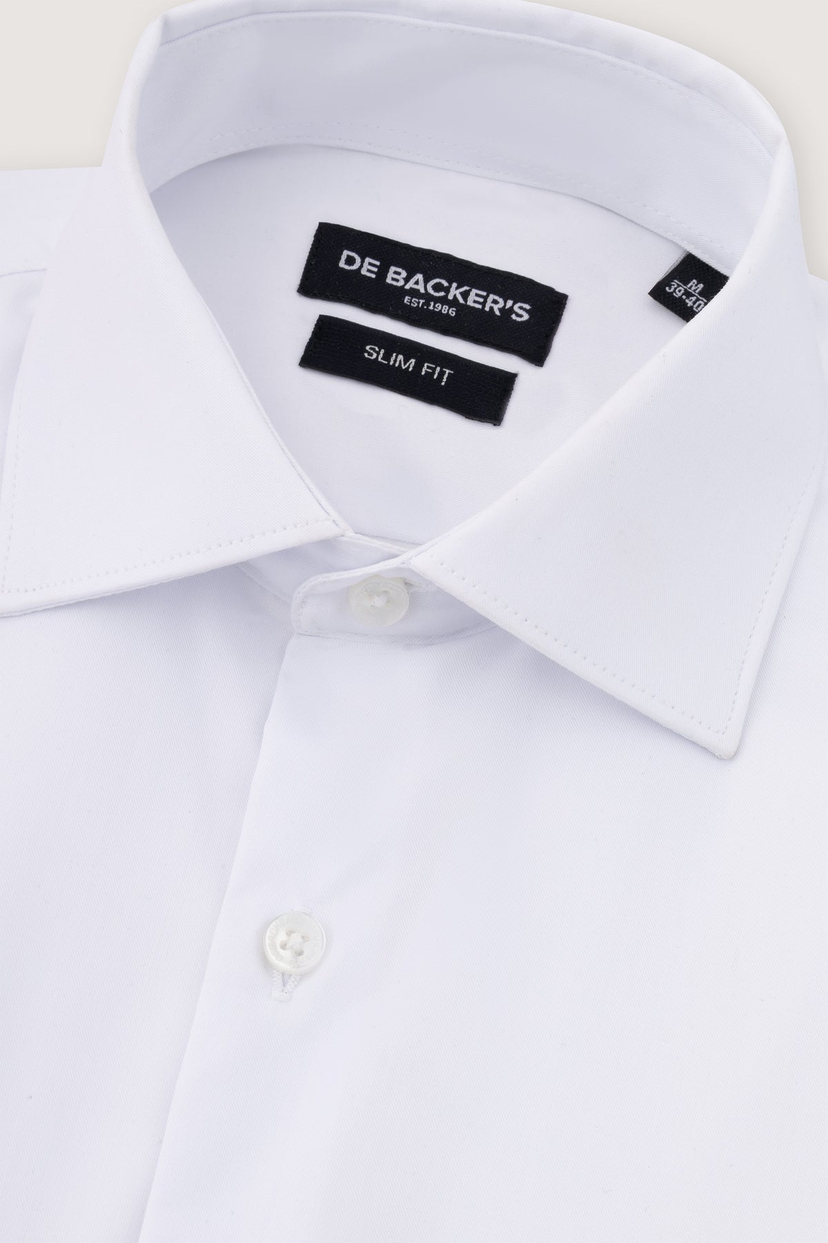 Men's Shirt Egypt - White Bamboo Slim Cuff Shirt - 2