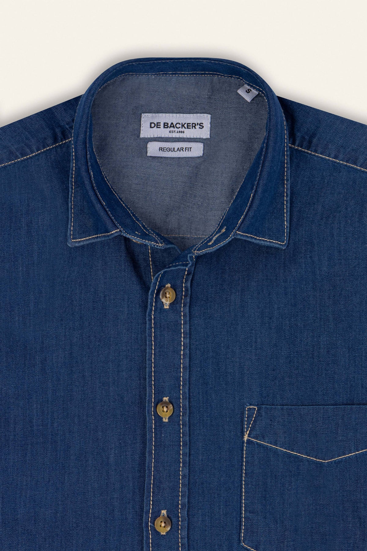 Indigo Casual Jeans Shirt - De Backers - 2