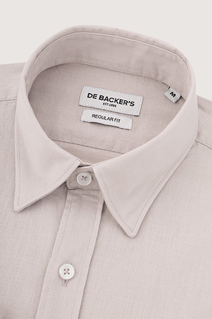 Beige Casual Shirt - De Backers - 2