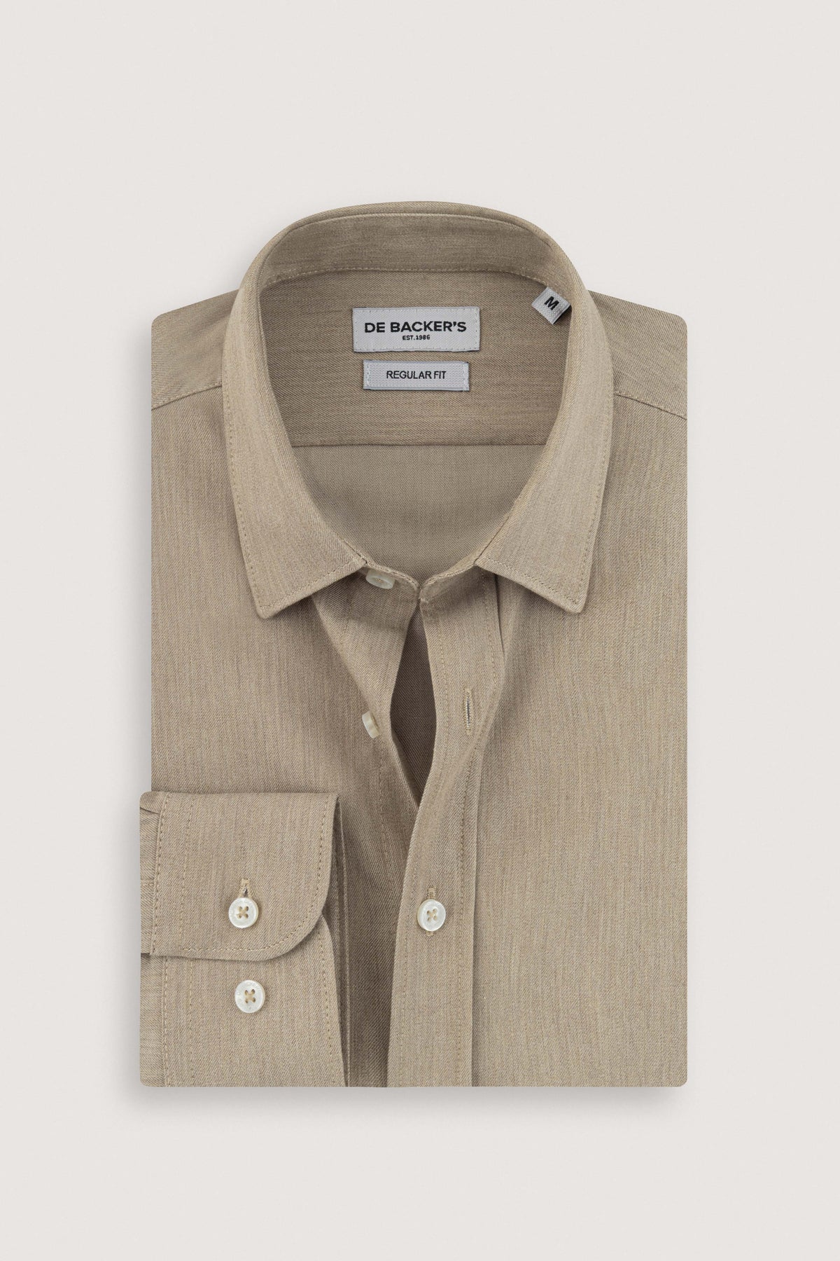 Beige Casual Shirt - De Backers - 1