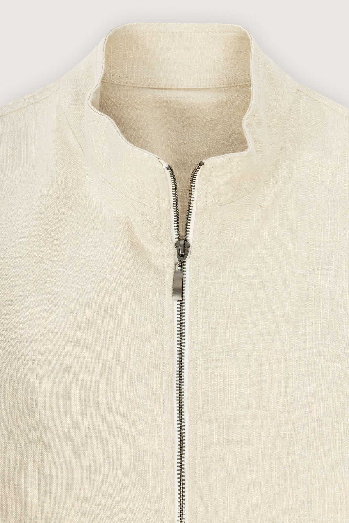 Beige Casual Linen Overshirt - De Backers - 2
