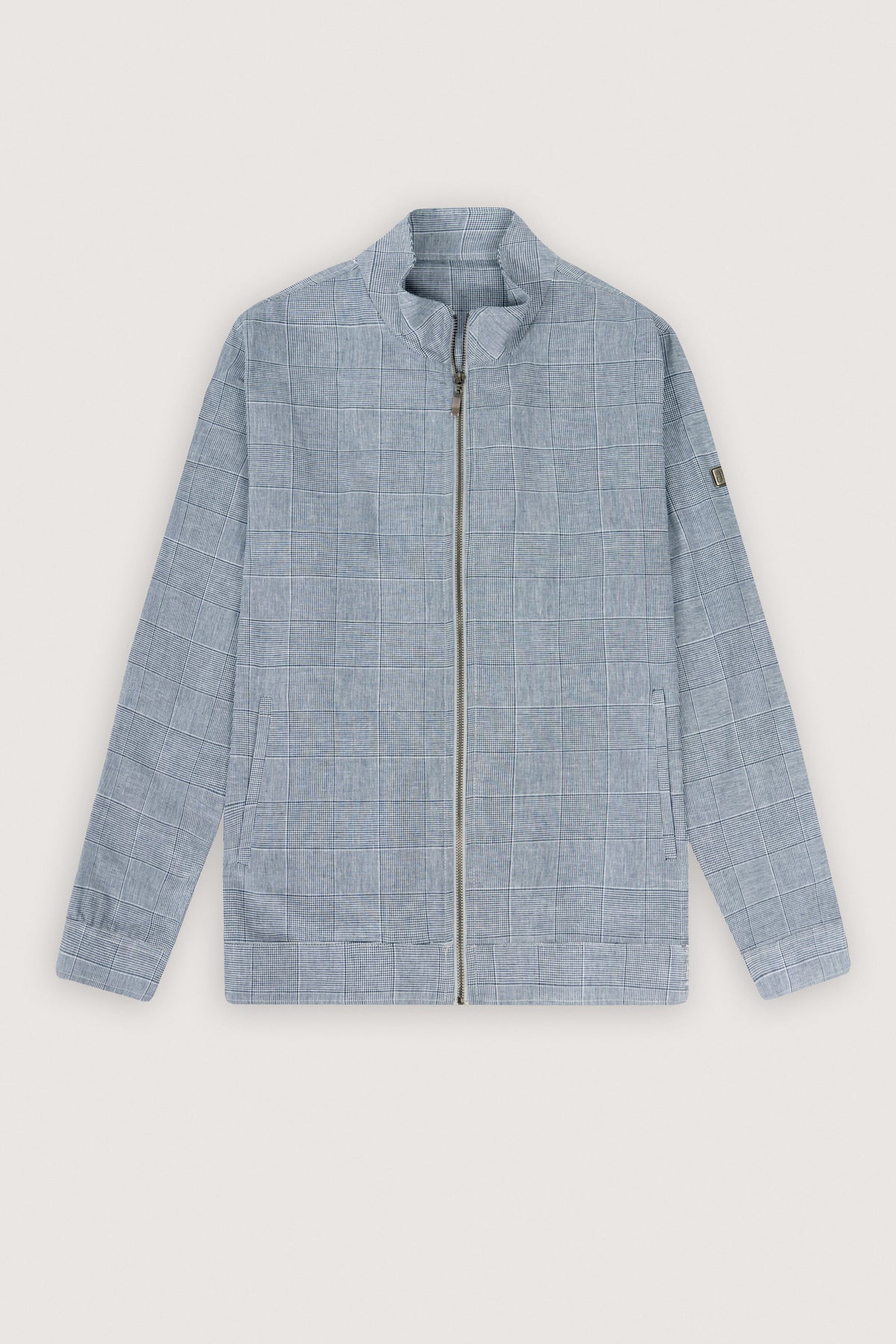 Navy Casual Linen Overshirt - De Backers - 1
