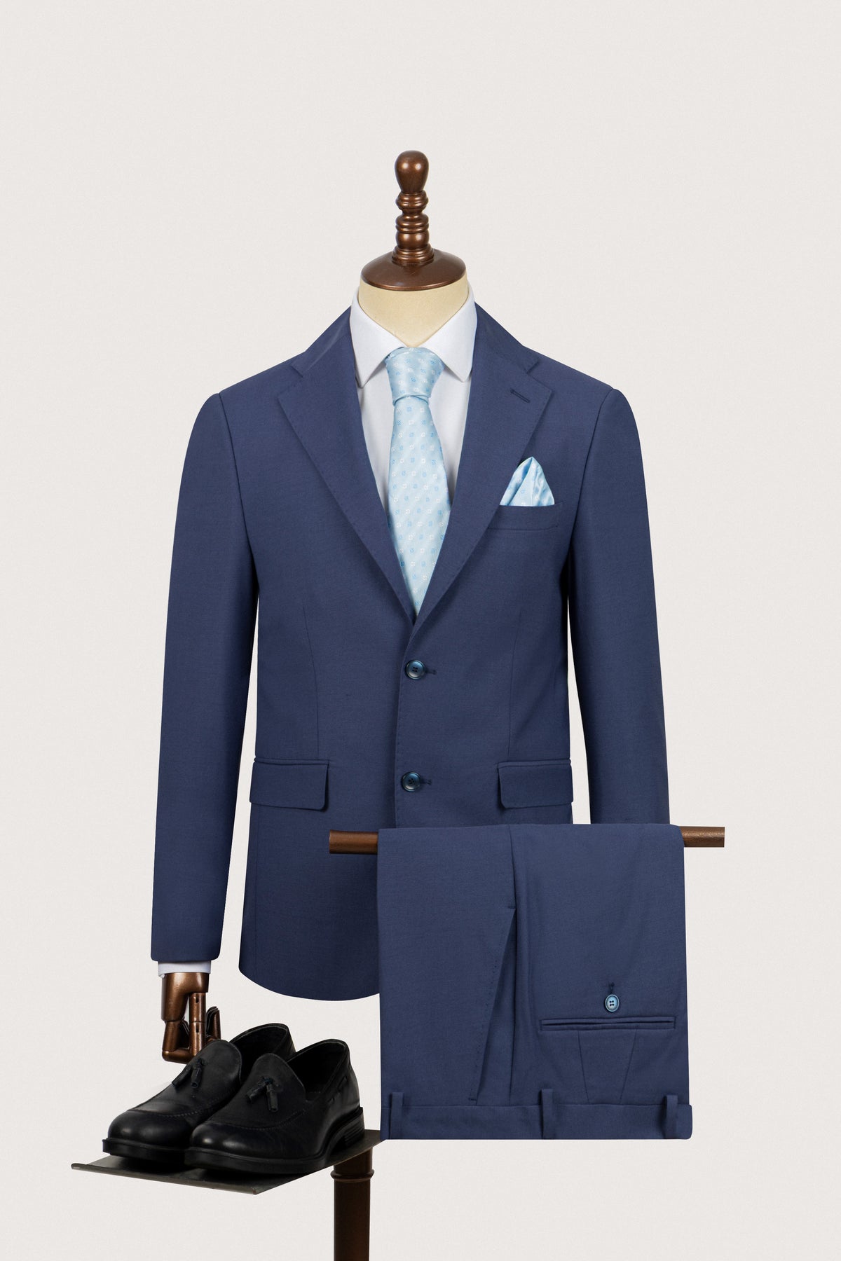 Blue Classic Bamboo Suit - 1