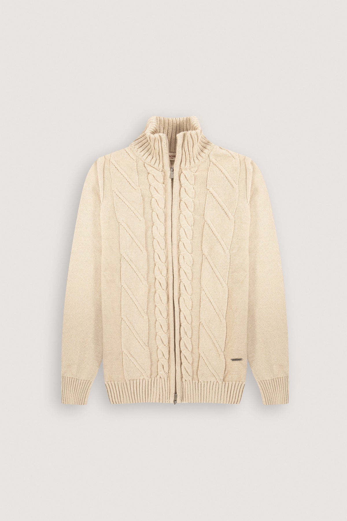 Cream Knitted Jacket - De Backers - 1