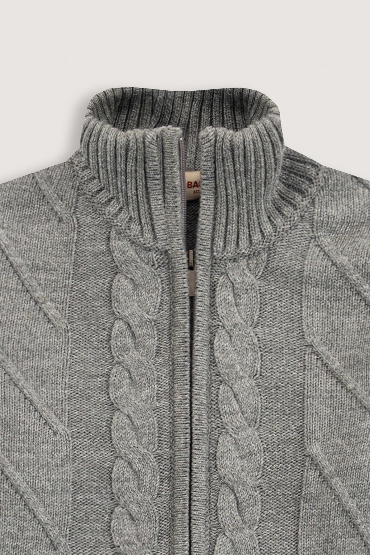 Grey Knitted Jacket - De Backers - 2