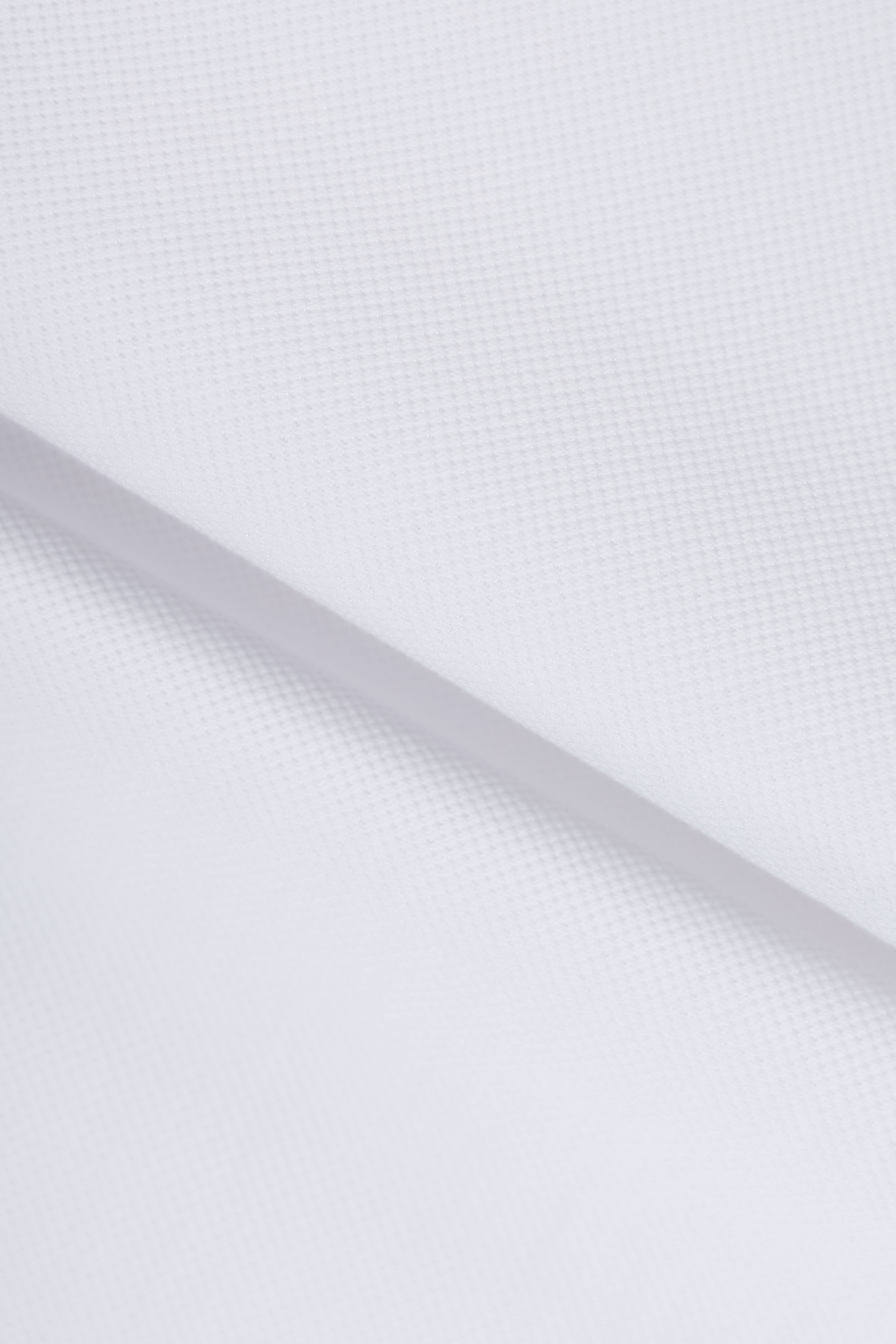 White Pique V neck Polo