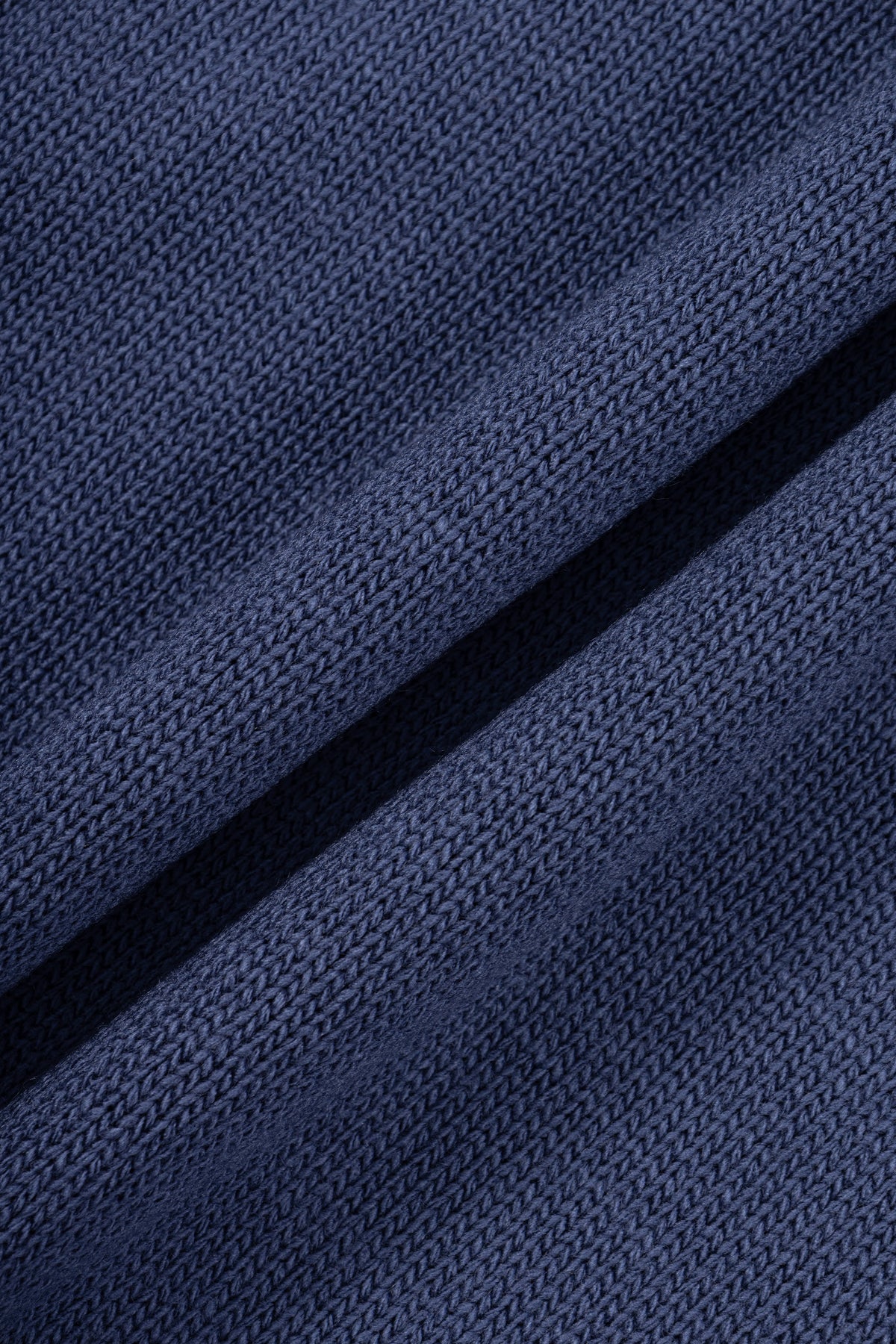 Petrol Blue High-Neck Zipper Sweater - De Backers - 4