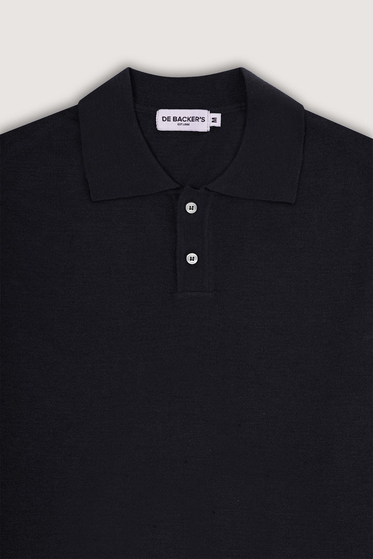 Black Polo City Pullover - De Backers - 2