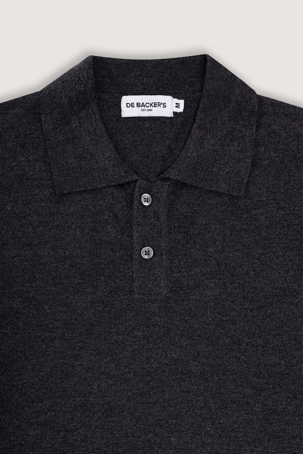 Dark Grey Polo City Pullover - De Backers - 2
