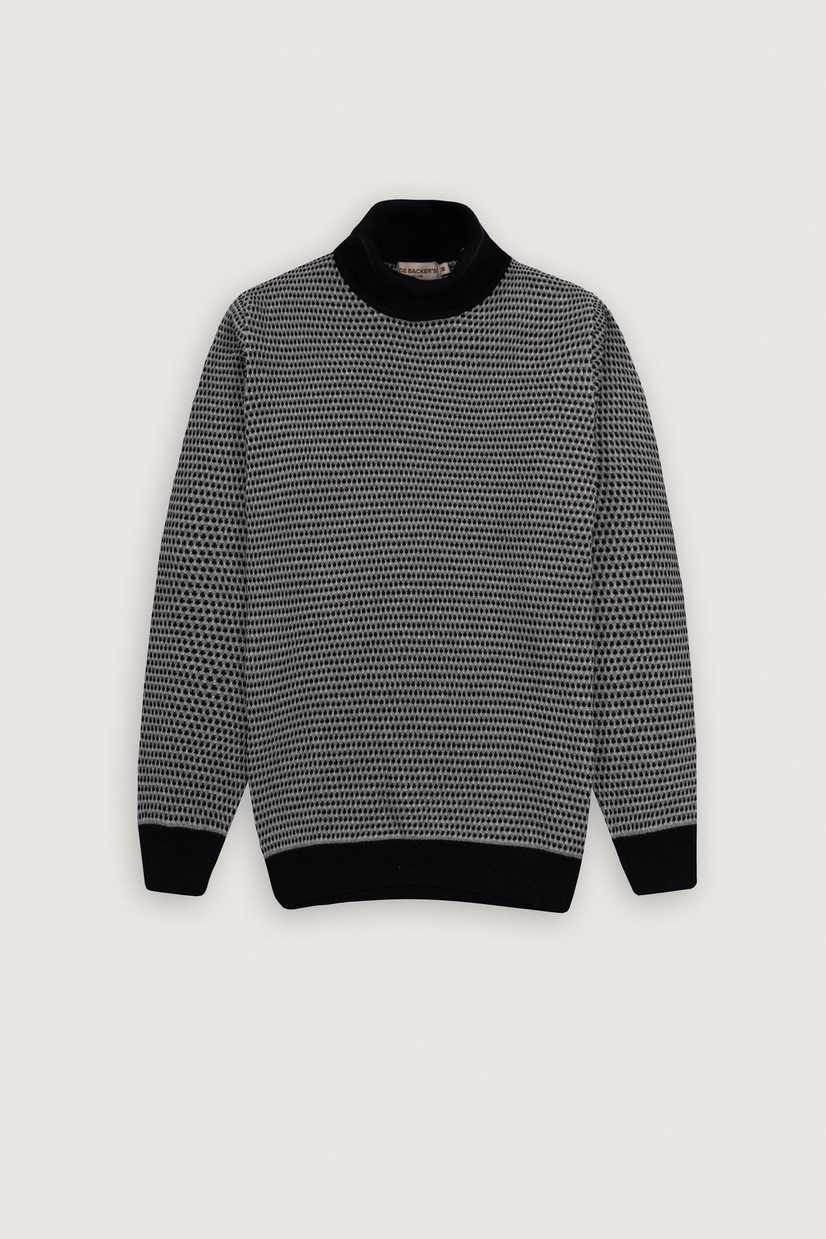 Black High-Neck Pullover - De Backers - 1