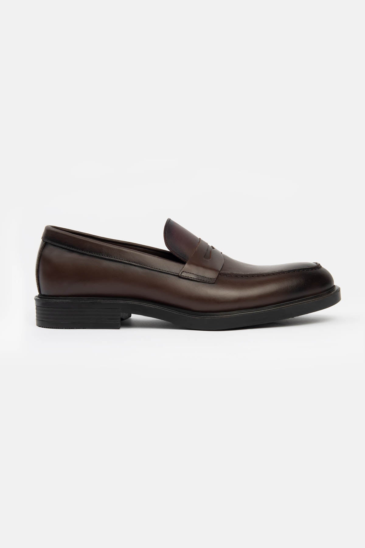 men's leather shoes Egypt - Brown Penny Loafer - 3